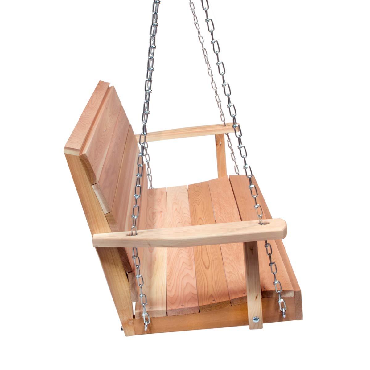All Things Cedar PS60 5-Foot Porch Swing - Premium Outdoor Cedar Wood Swing for Patio, Garden, Backyard & Deck Relaxation