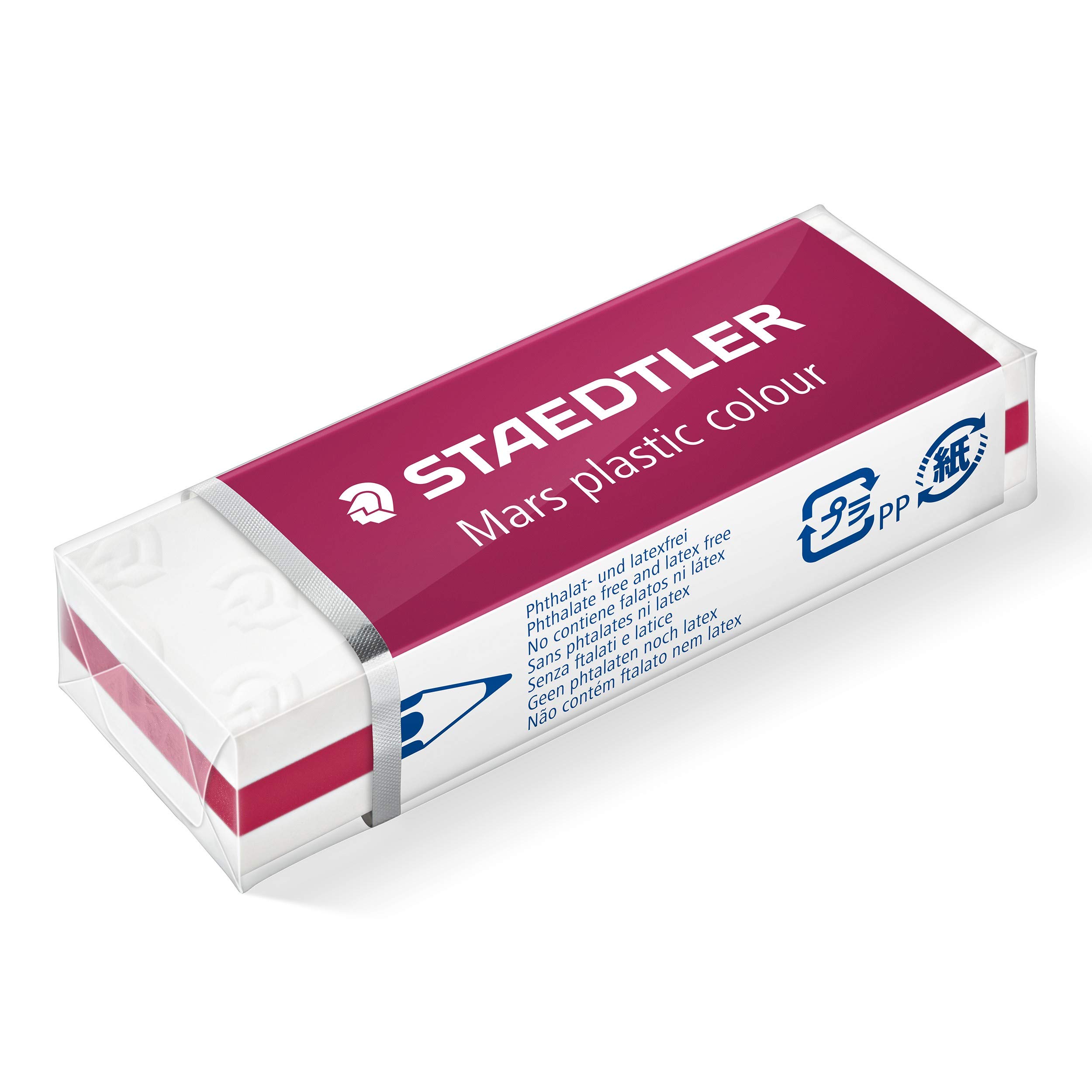 STAEDTLER Mars Plastic Eraser - 2-Pack Premium Quality Color Sandwich Design for Artists & Students | Perfect for Sketching, Drawing & School Projects