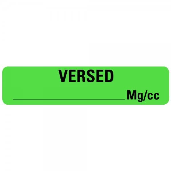 VERSED Medical Labels LV-MAN69 - Durable Waterproof Hospital Labels for Patient Wristbands, IV Bags & Medical Equipment - Perfect for Healthcare Facilities, Clinics & Emergency Rooms
