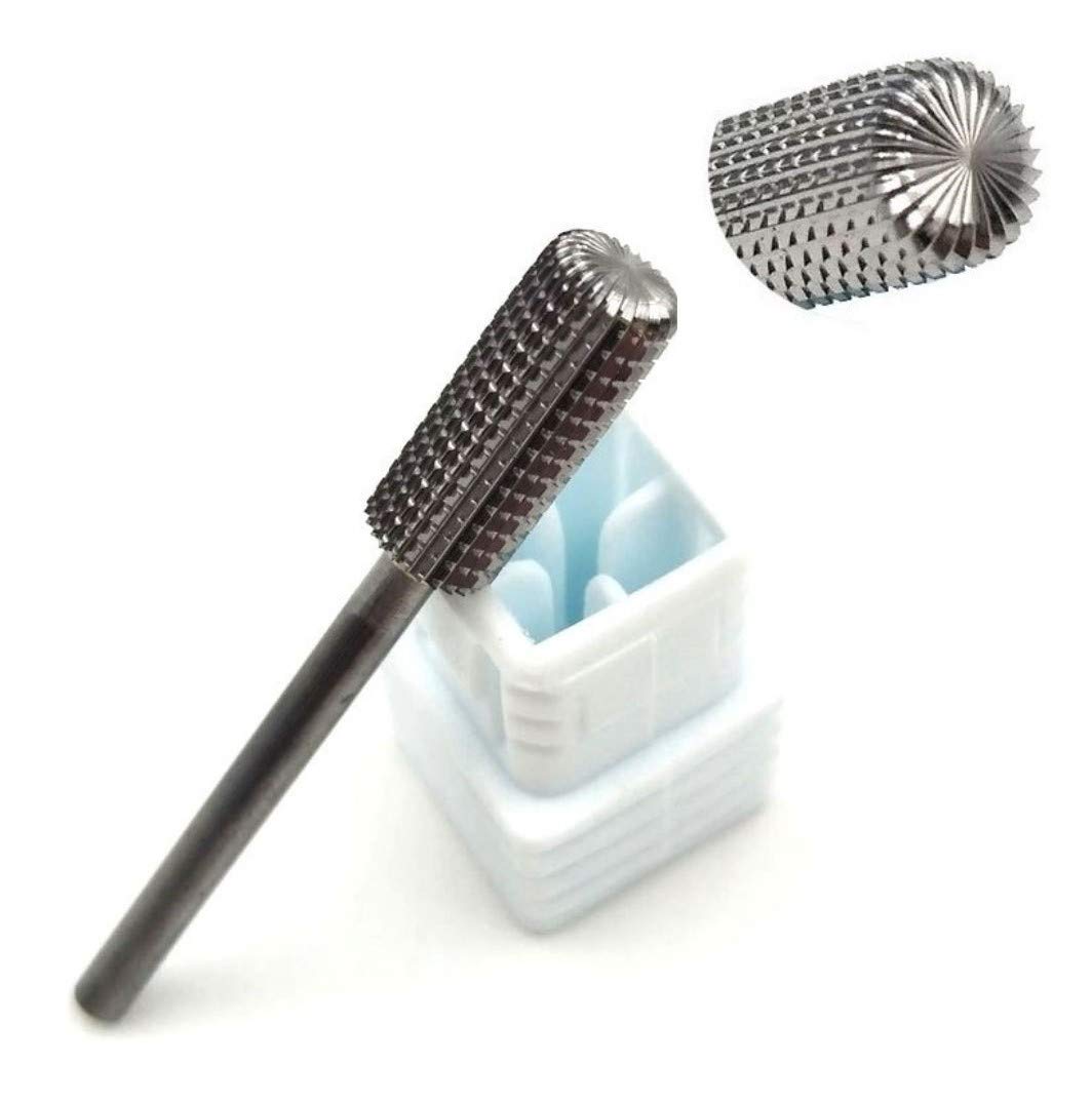 Natury Nails Tungsten Carbide Drill Bit - Professional Nail Drill Bit for Manicure & Pedicure | Works on Acrylic, Gel & Enamel Nails | Medium Grit | Perfect for Salon & Home Nail Care