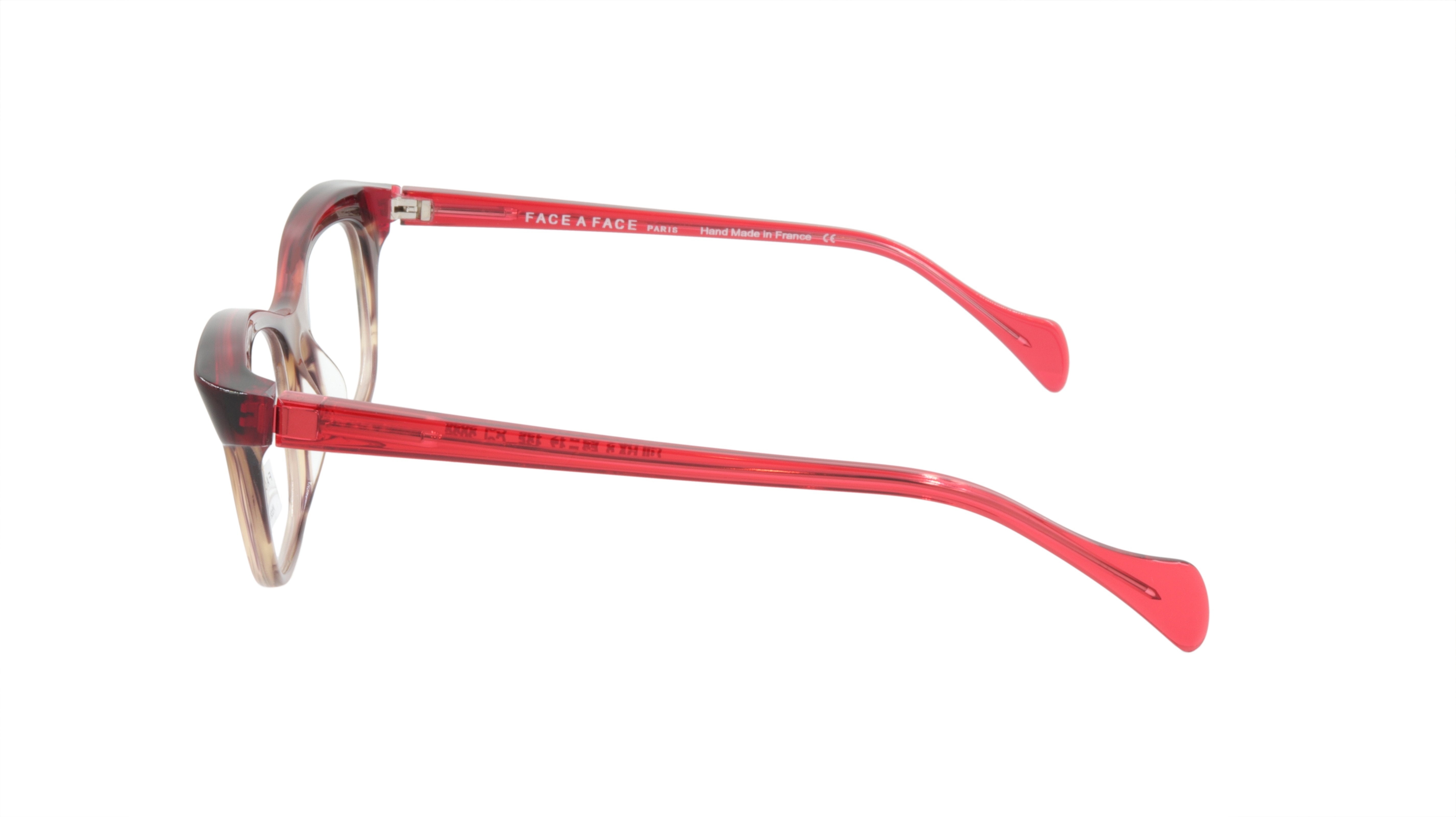 Face A Face GILDA 2 Eyeglasses Frame - Acetate Smoked Tortoise Raspberry (2036) | Stylish Women's Eyewear for Work & Everyday Fashion