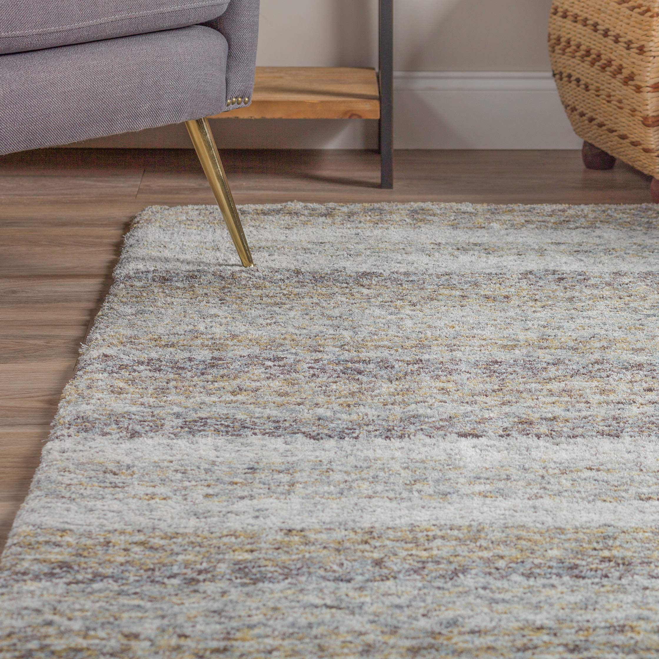 Addison Rugs Sanibel 9'x13' Grey Area Rug - Soft Living Room Carpet for Bedroom & Home Decor