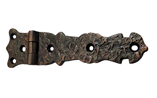 Adonai Hardware Abez Antique Cast Iron Cabinet Hinges - 5.6 Inch Oil Rubbed Bronze - 20 Pack for Kitchen Cabinets, Wardrobes & Furniture - Durable & Stylish Hardware Solution