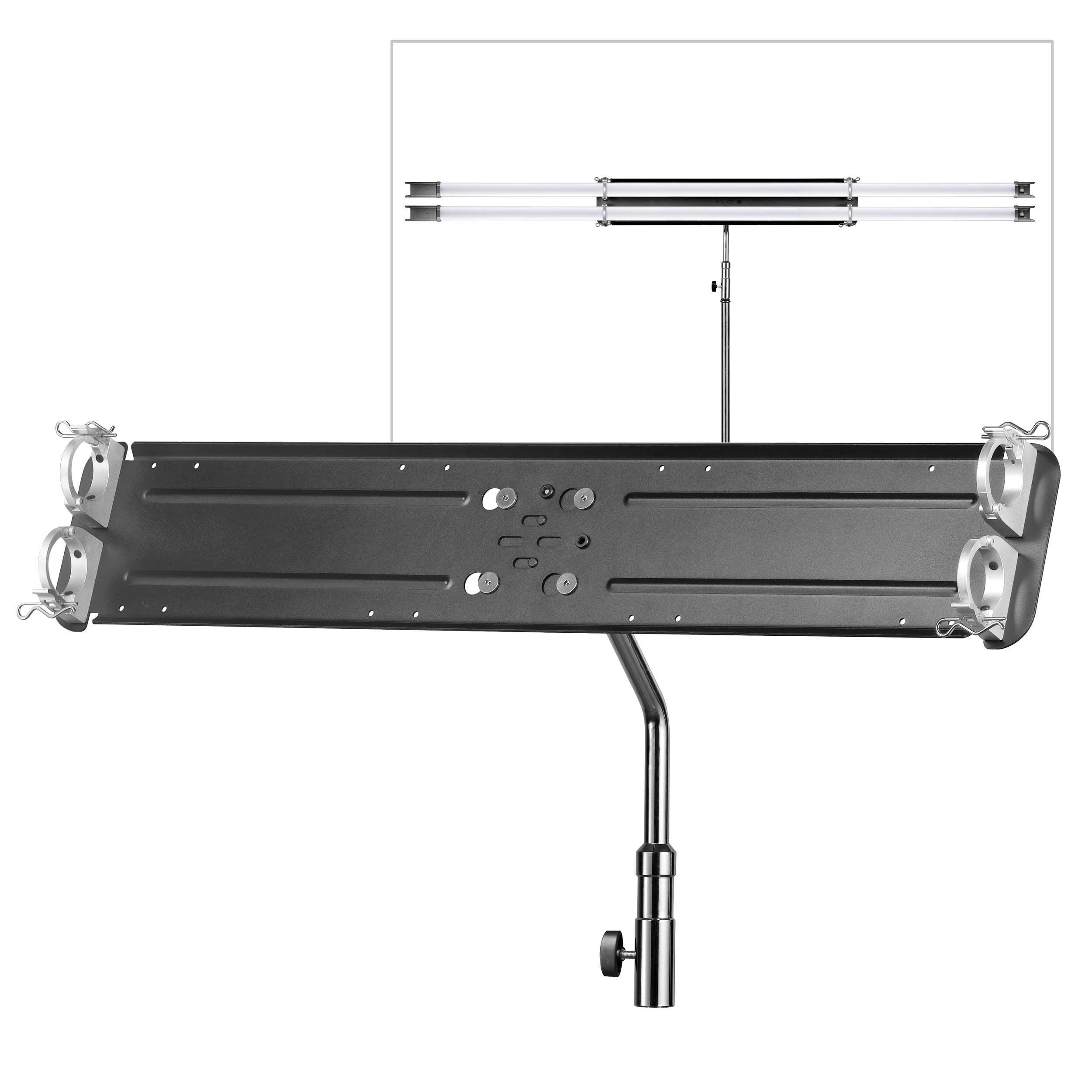 Godox TL180 B2 Dual Light Bracket - Compatible with TL180 RGB LED Light Tubes - Perfect for Photography, Videography & Studio Lighting Setups