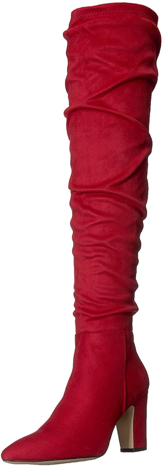 Chinese Laundry Women's Rami Knee High Boots - Fashionable Leather Riding Boots for Women, Comfortable Mid-Calf Booties for Fall & Winter - Perfect for Office, Dating & Night Out