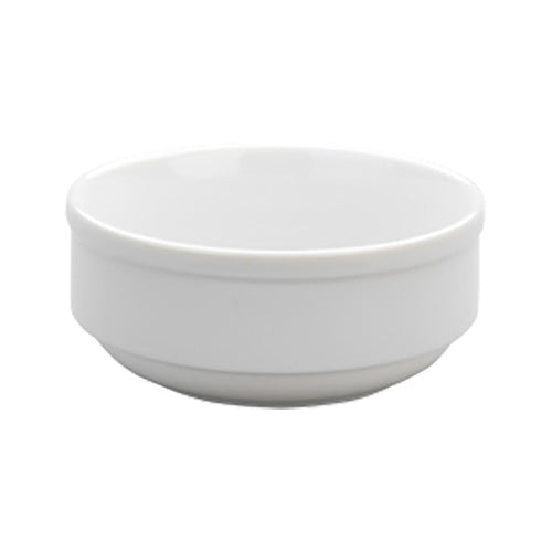 Alani 024542 9 oz. Tempo Porcelain Soup Cup - Set of 24, Durable White Ceramic Bowls for Restaurants, Cafes & Catering - Perfect for Serving Soups, Stews & Desserts
