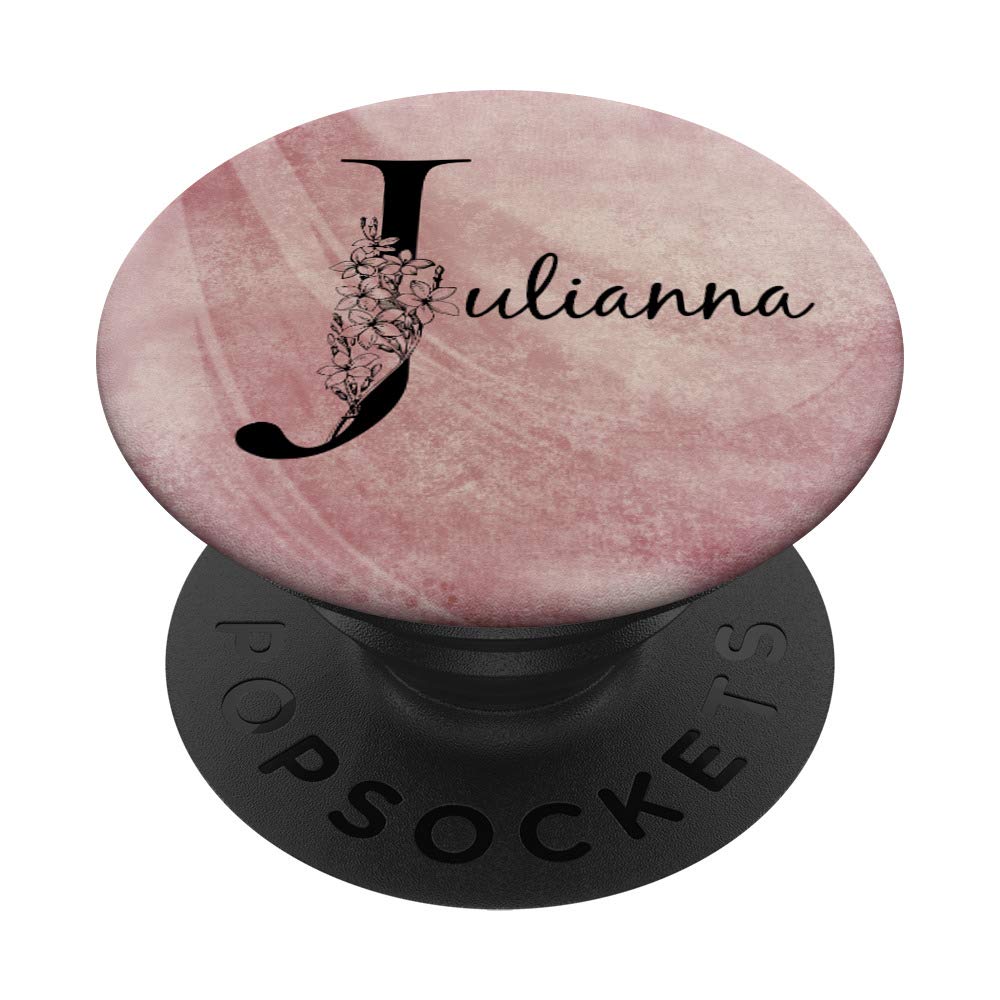 Julianna Personalized Name T-Shirt - Floral Rose Pink Grunge Design for Women | Unique Custom Name Gift for Birthdays, Anniversaries & Special Occasions