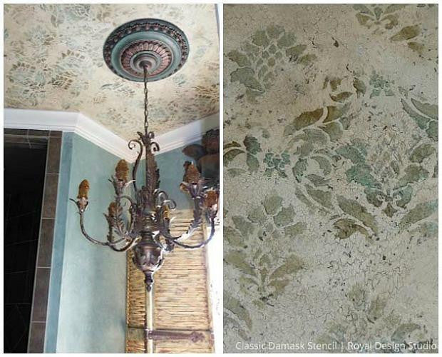 Classic Damask Stencil for DIY Home Decor, Wall Painting, and Furniture Upcycling | Reusable Decorative Template for Crafts and Art Projects