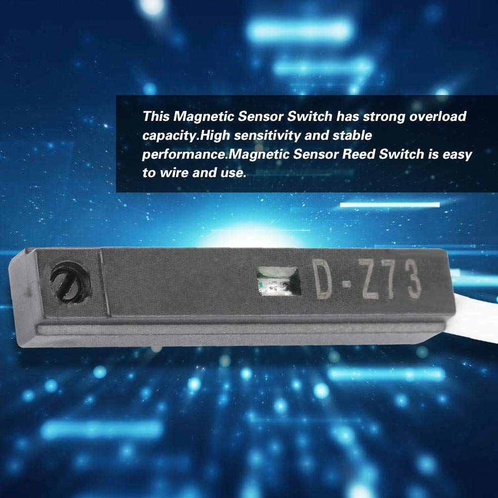 2PCS Magnetic Air Pneumatic Cylinder Switch Sensor - Electronic Inductive Proximity Approach Sensor Switch for CY3B, CXS, MLGP, CY1R | Industrial Automation & CNC Machinery Applications