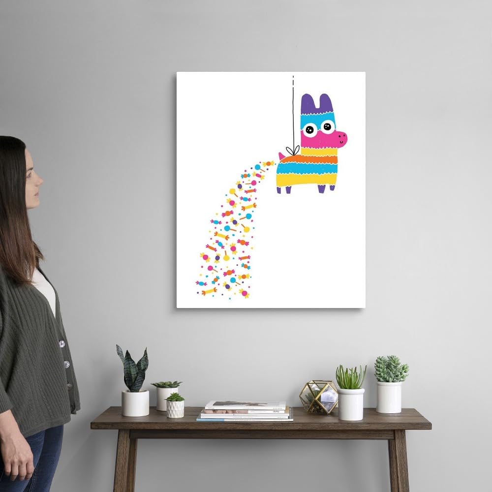 Michael Buxton Pinata Poop Canvas Wall Art Print - 24