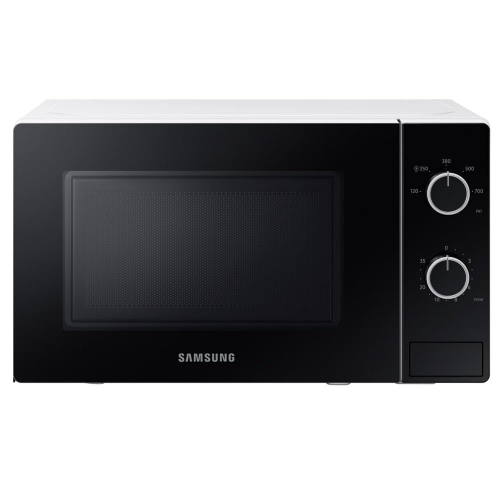 700W 20L White Solo Microwave Oven - MS20A3010AH | Compact & Efficient for Small Kitchens, Dorms, Offices & Apartments
