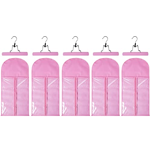 Pink Wig Bags+Pink Hangers