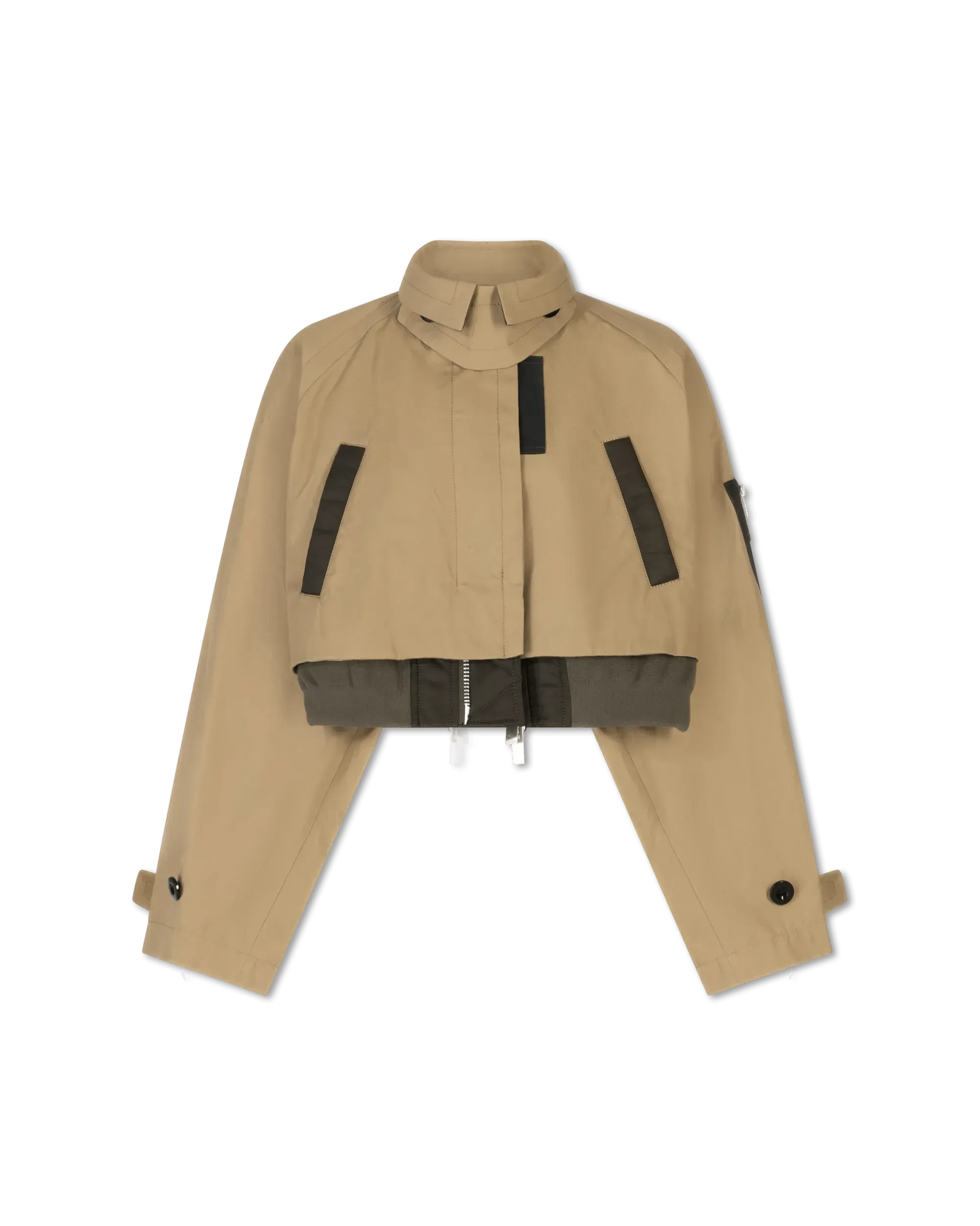 Women's Cropped Cotton Bomber Jacket - Lightweight Casual Spring Outerwear for Streetwear & Everyday Fashion