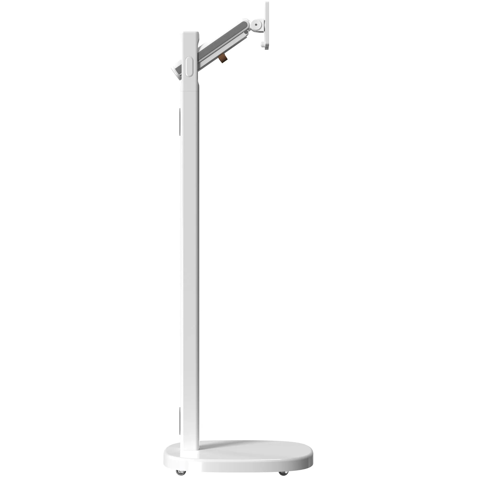 Adjustable Mobile Rolling Spring Floor Stand for Displays up to 22 lbs - Perfect for Trade Shows, Retail Stores, and Exhibitions