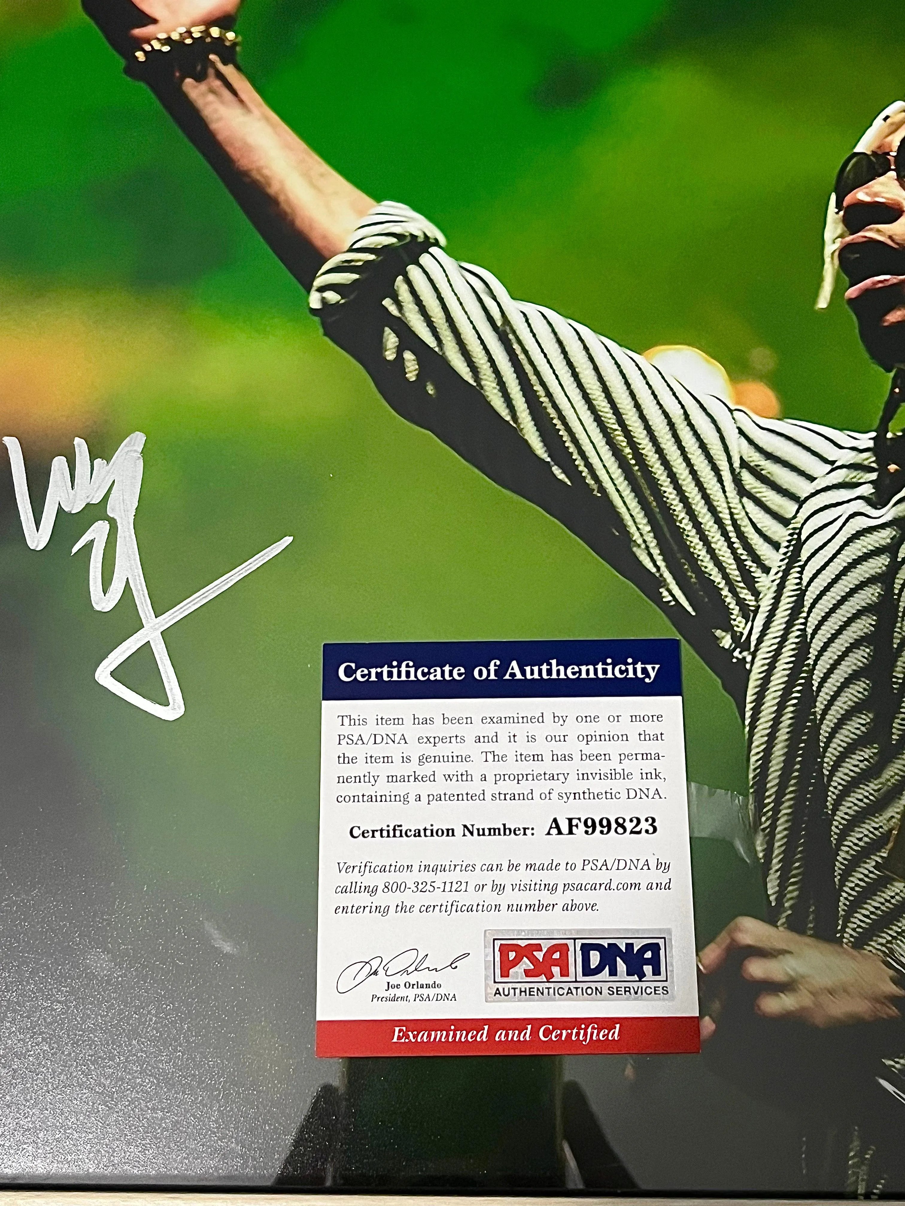Wiz Khalifa Signed PSA Certified Autographed Photo - Genuine Framed Memorabilia for Collectors & Fans - Perfect for Home Decor, Man Cave, or Gift