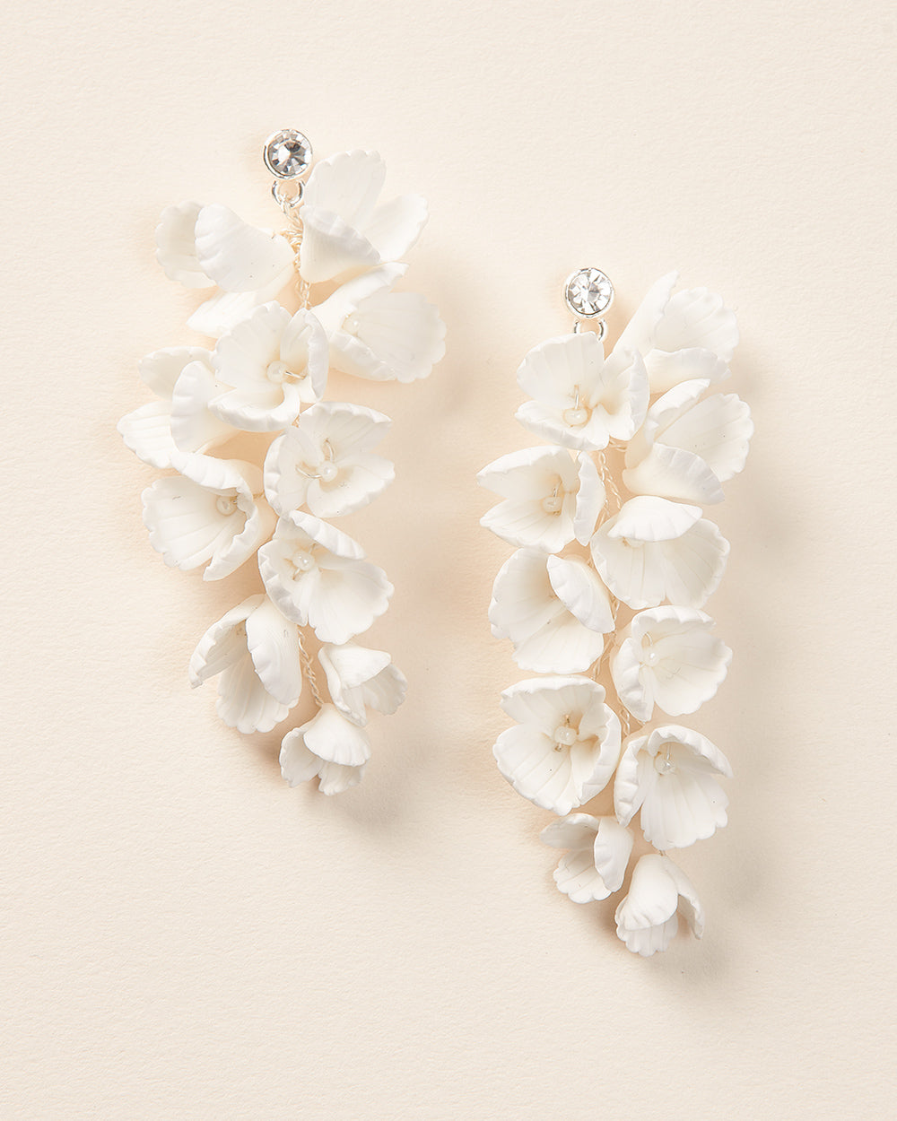 Irena Floral Earrings for Women - Elegant Handmade Dangle Earrings with Flower Design - Perfect for Weddings, Parties & Everyday Wear