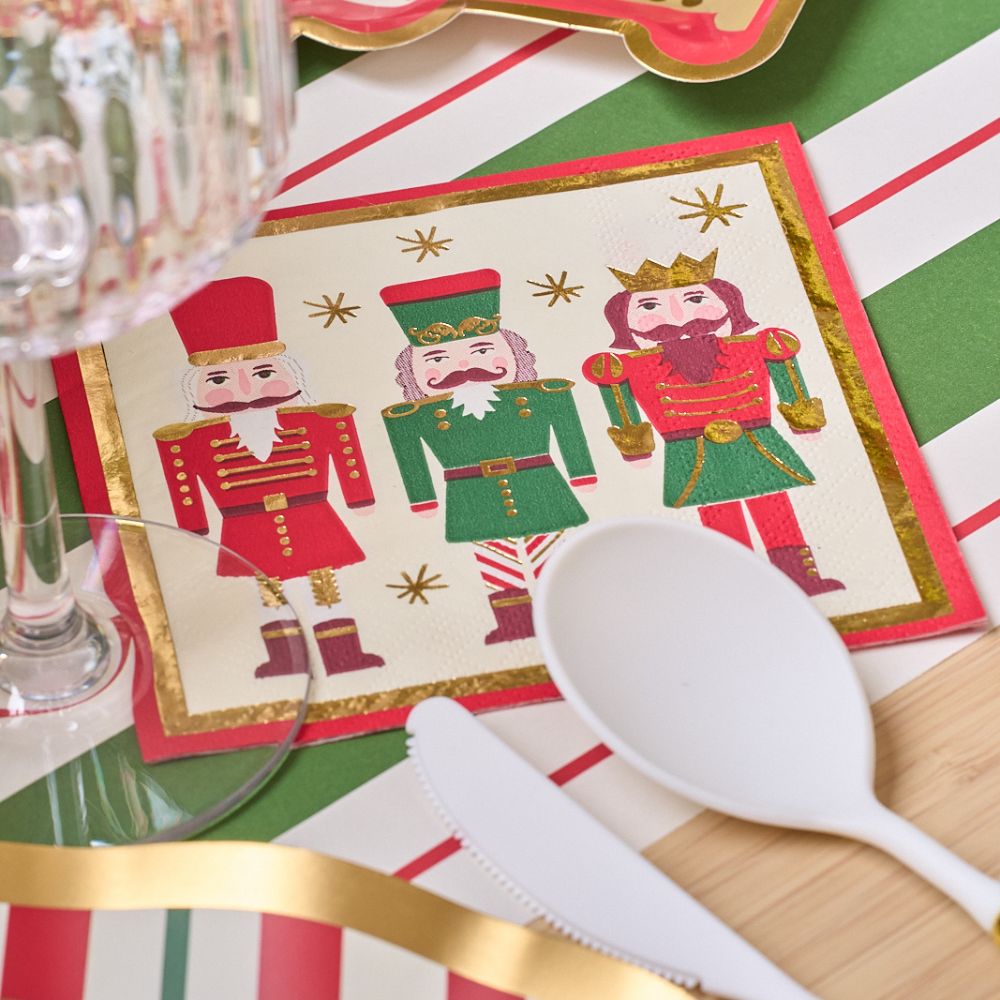 Premium Nutcracker Christmas Table Decor Set - Holiday Dinner Party Centerpiece for Festive Season