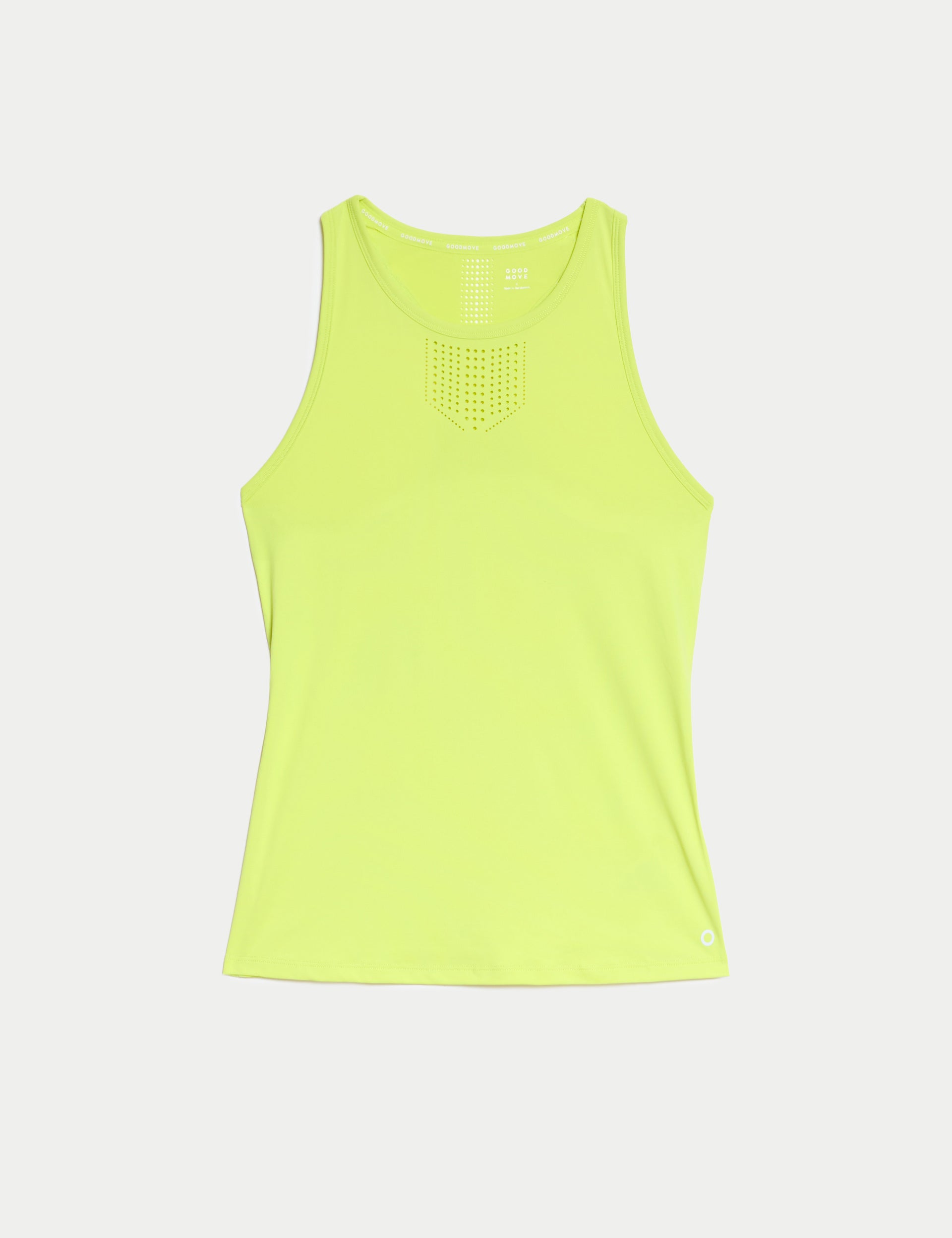 Racerback Laser Cut Fitted Vest Top for Women - Breathable Workout Tank Top, Slim Fit Yoga Shirt in Limeade Green | Perfect for Gym, Running, Yoga & Casual Wear