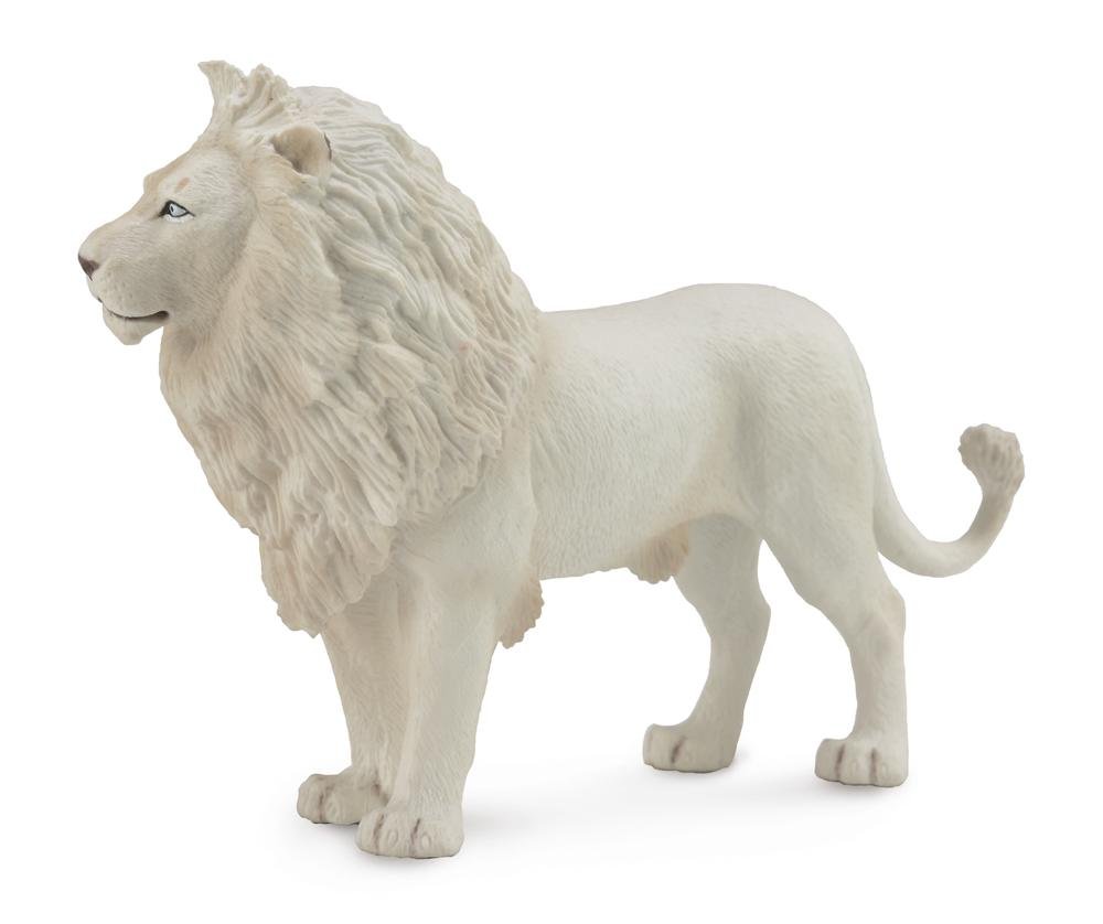 CollectA Wild Animal Figurine - Realistic White Lion Toy Figure for Kids, Educational Wildlife Model for Play & Display - Perfect for Safari-Themed Parties, School Projects & Animal Collections