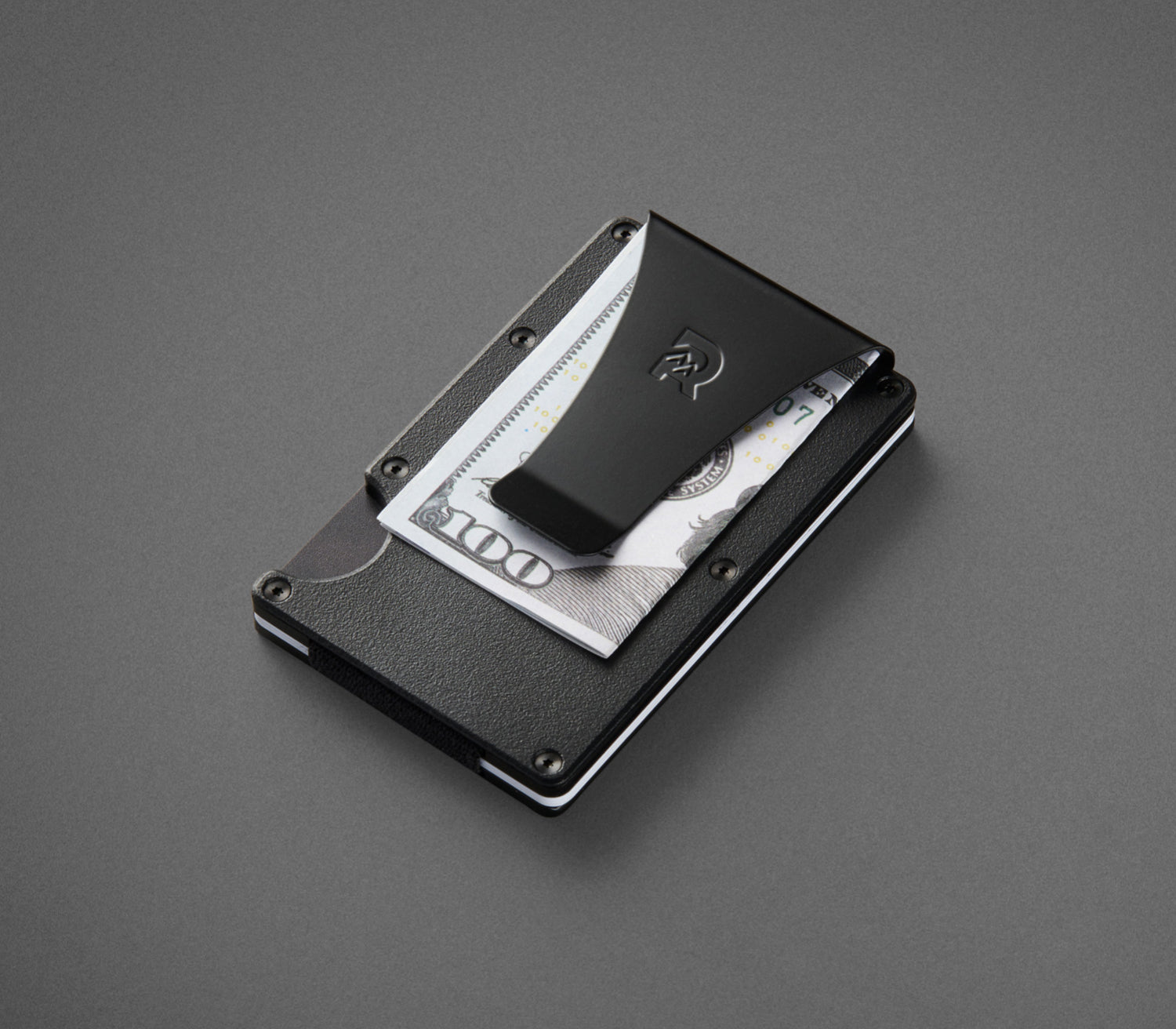 Ridge Wallet - Slim Minimalist RFID Blocking Matte Black Titanium Metal Wallet for Men | Perfect for Everyday Carry, Travel & Security