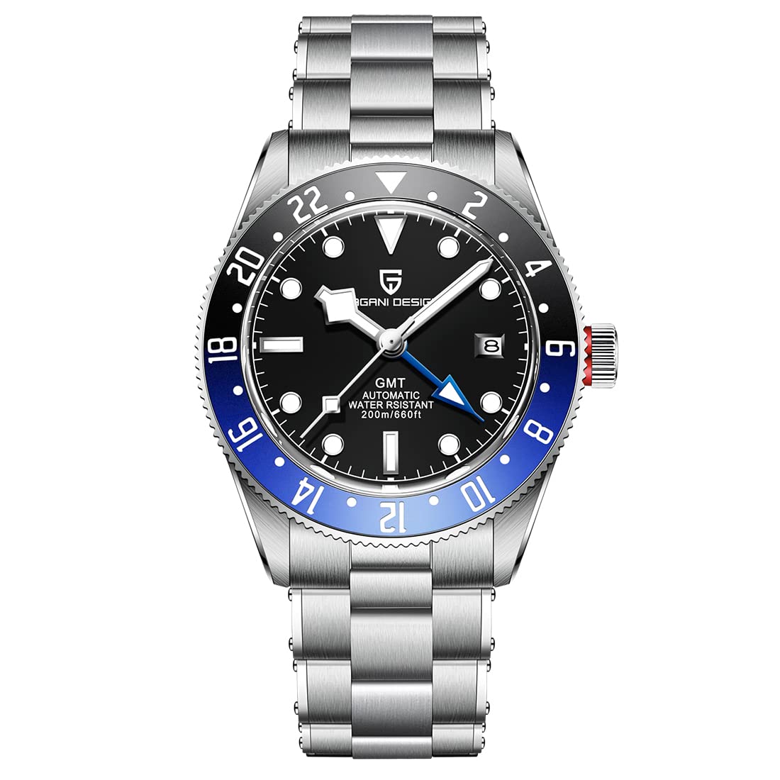 Pagani Design 2022 Men's Automatic Watch - Sapphire Crystal, NH35 Movement, 100M Waterproof, Stainless Steel Bracelet - Luxury Business & Casual Timepiece for Men | Perfect for Office, Formal Events & Everyday Wear