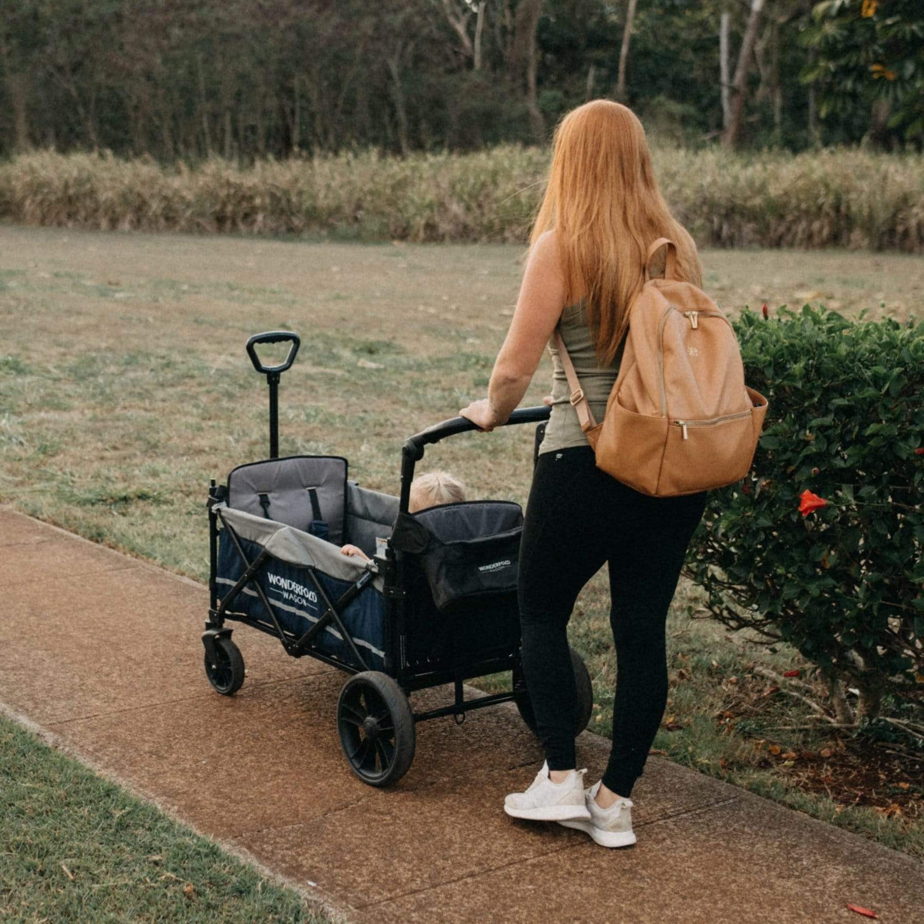 Wonderfold Wagon X2 - Premium 2-in-1 Push/Pull Double Stroller Wagon for Kids with Canopy & Storage | Perfect for Beach Outings, Park Adventures & Family Travel