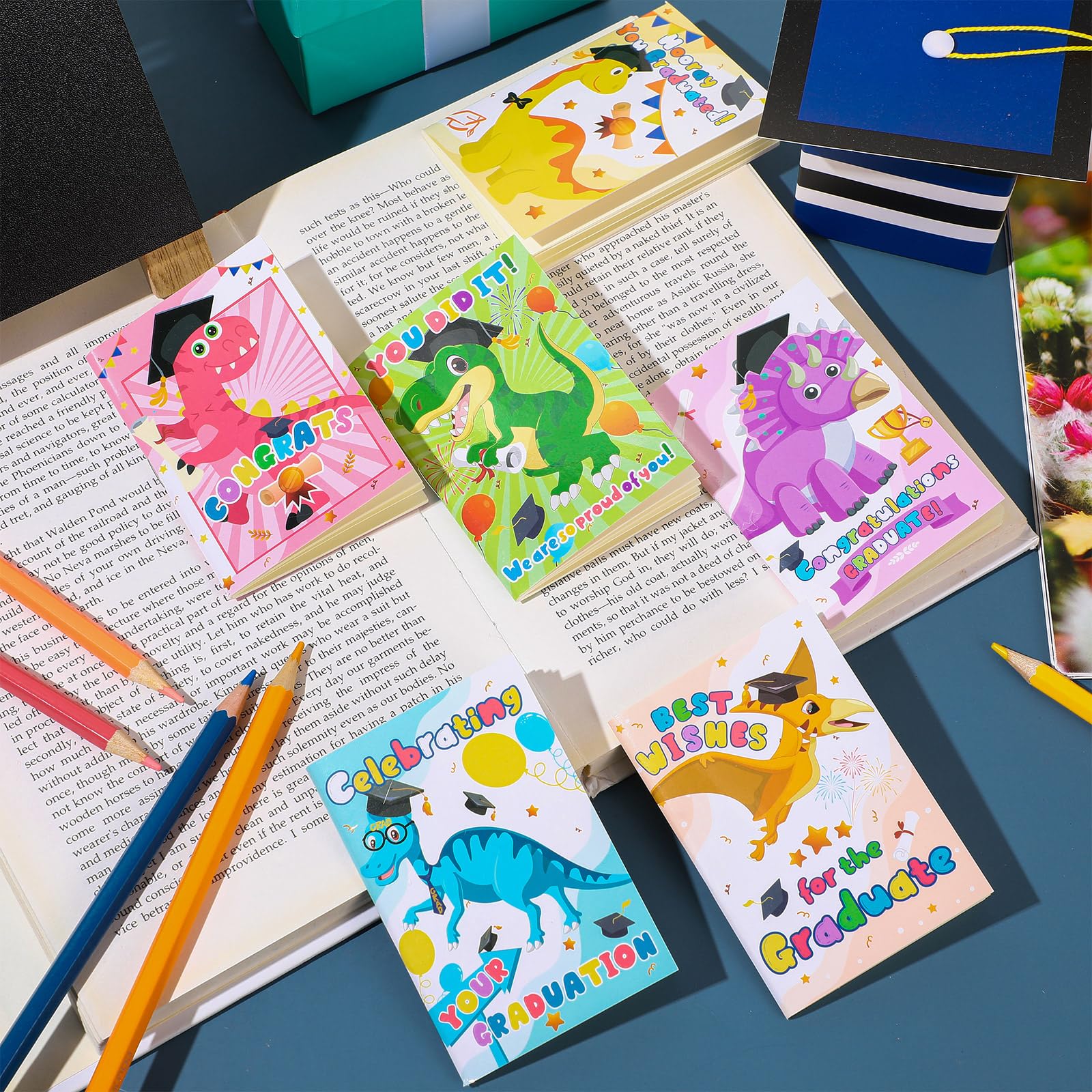 30 Pack Graduation Mini Notebooks for Kids - Small Dinosaur Notepads Bulk Journals, Perfect Graduation Gifts for Students, Classroom Party Favors & School Exchange Presents - Great for Graduation Celebrations, Classroom Rewards & Student Motivation