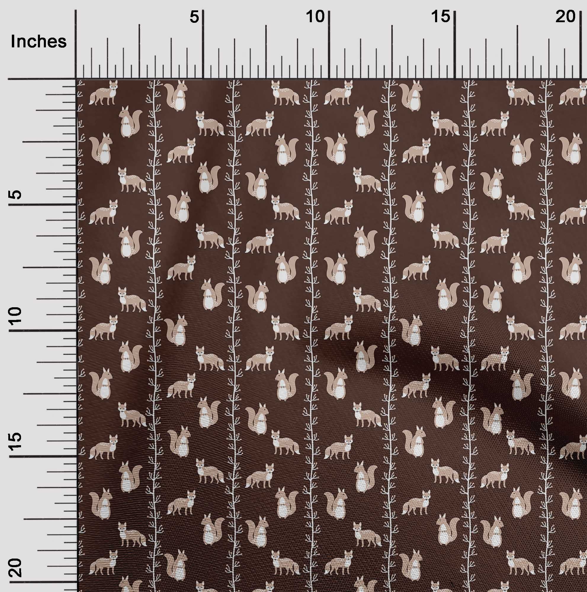 Premium Rayon Brown Animal Print Fabric by The Yard - 56 Inch Wide for DIY Clothing, Sewing & Craft Projects - Perfect for Dresses, Skirts, Home Decor & Quilting