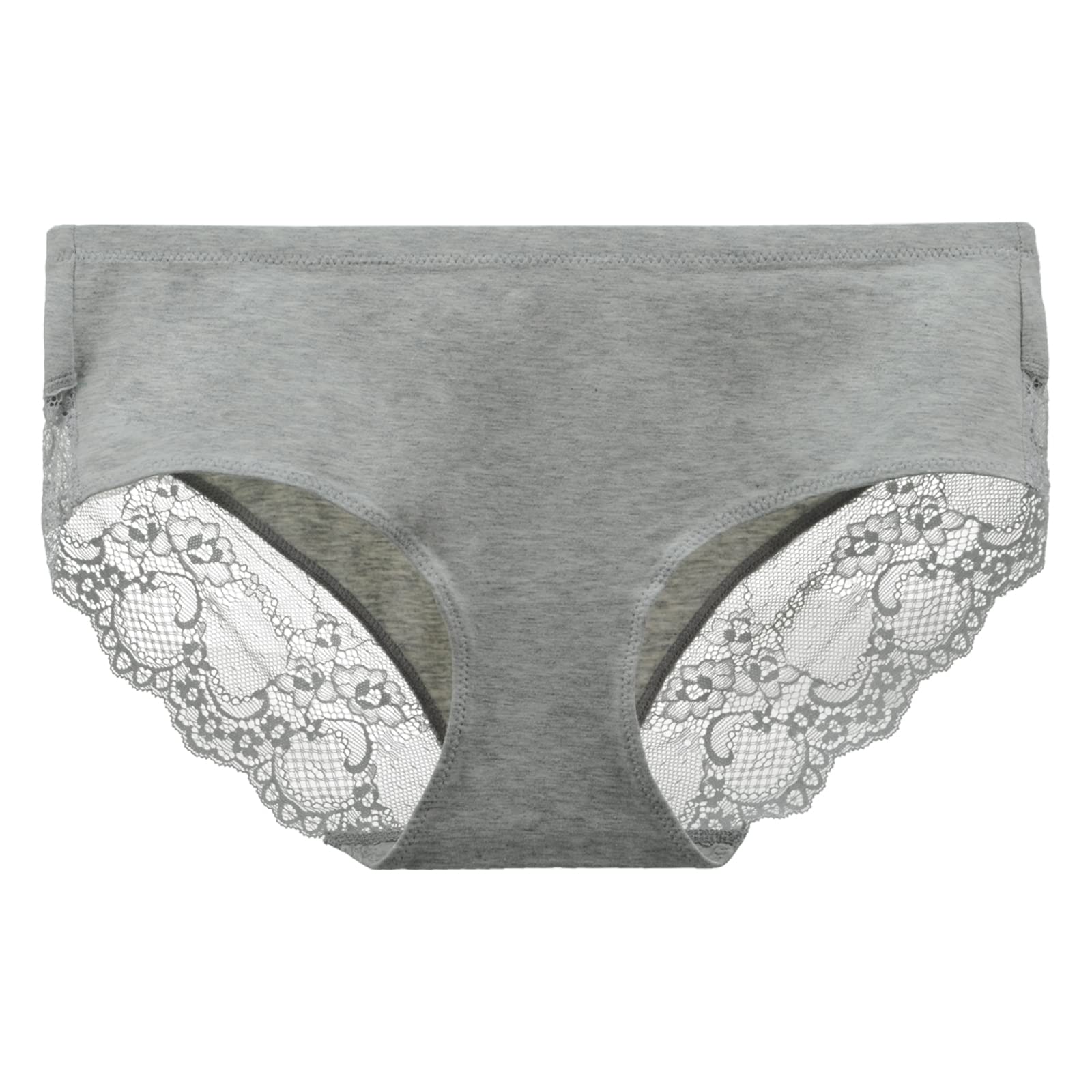Lace Back Women's Underwear - Mid Rise Full Coverage Panties 4 Pack (Regular & Plus Size) | Comfortable & Breathable for Everyday Wear, Workout & Sleep