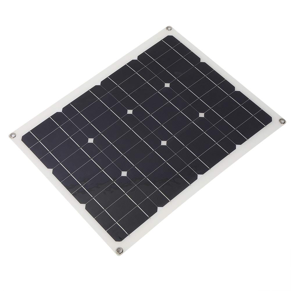 40W Solar Panel System with Digital Display - 5V USB Output for Outdoor Camping, Hiking, Picnic & Emergency Power Supply