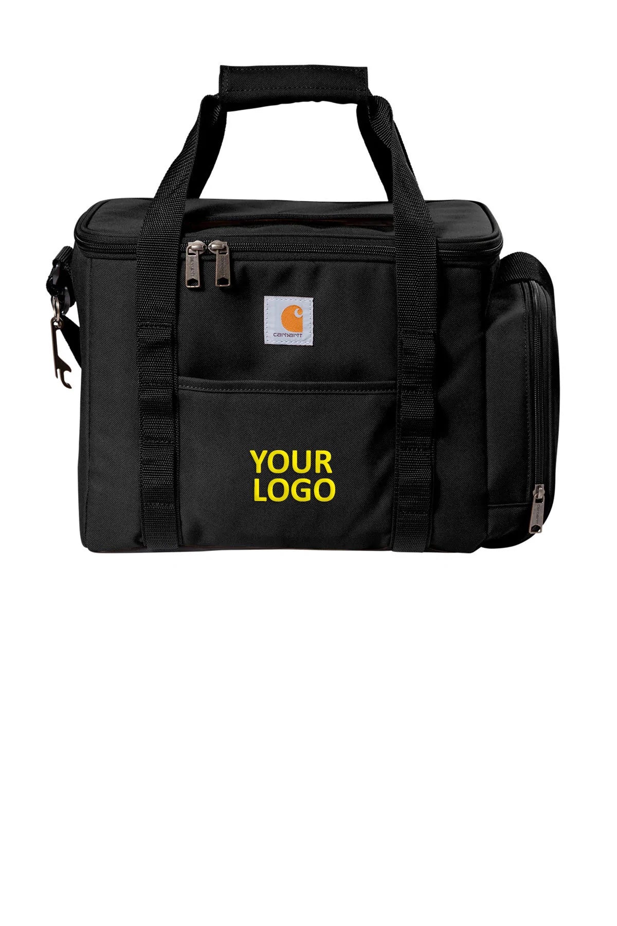 Carhartt 36-Can Duffel Cooler Bag - Insulated Custom Cooler for Camping, Fishing & Tailgating - Black Heavy-Duty Portable Cooler with Shoulder Strap