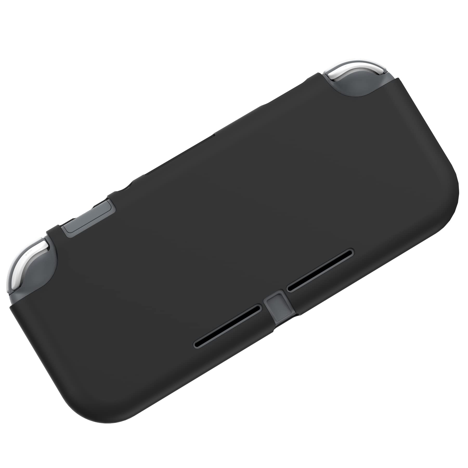 Playvital Black Custom Protective Case for Nintendo Switch Lite - Soft TPU Slim Shockproof Cover with Anti-Scratch | Perfect for Travel, Gaming, and Daily Protection