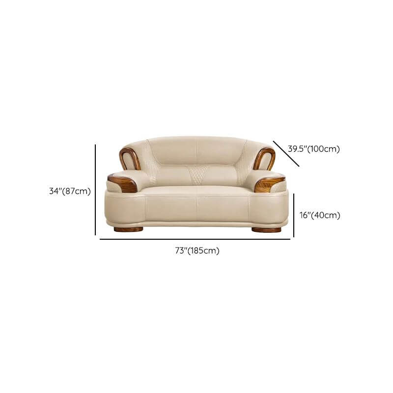 Stylish Beige Scratch-Resistant Solid Color Sofa - 2, 3 & 4 Seater Options for Living Room, Lounge & Office