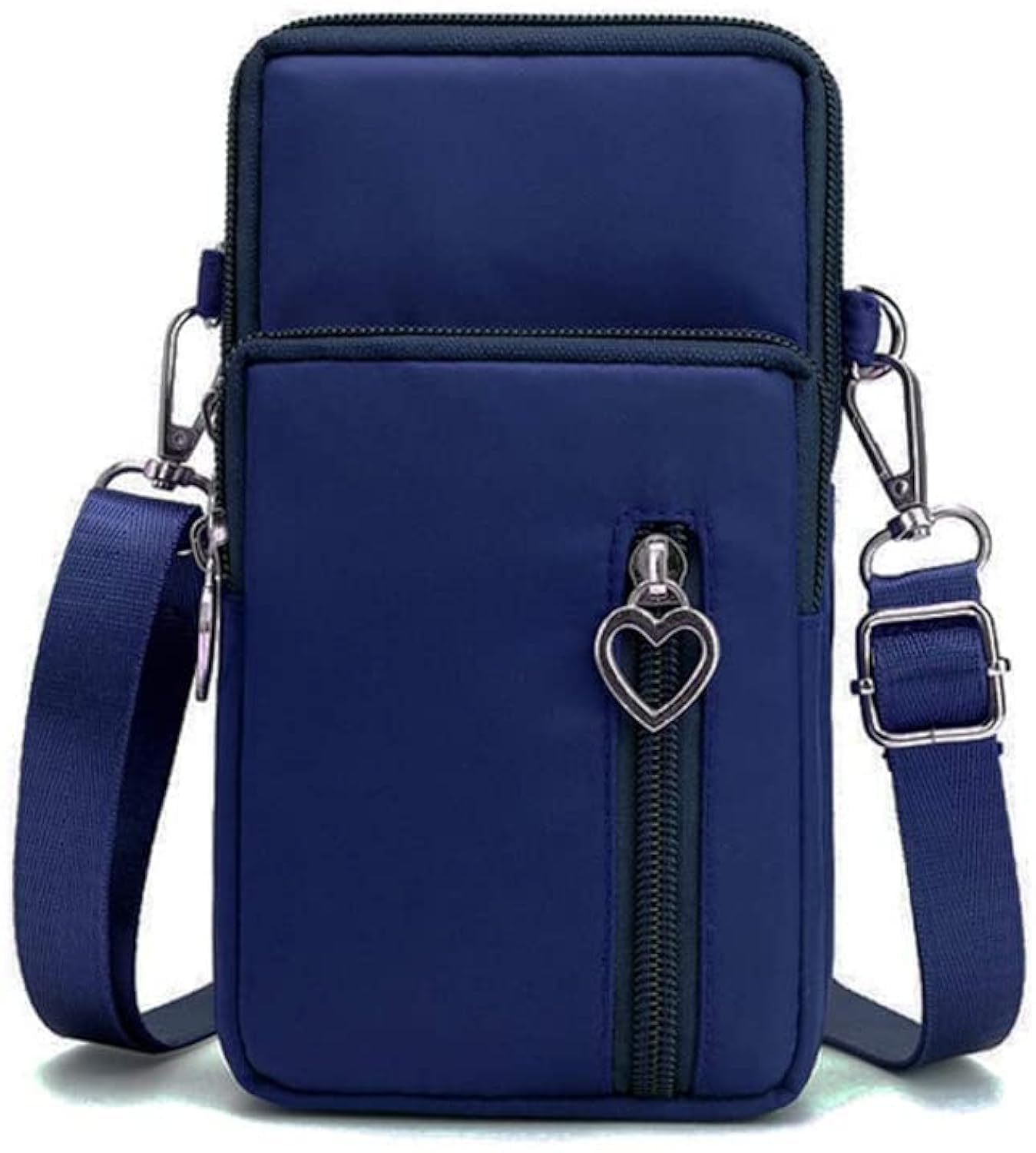 Women's Crossbody Cell Phone Purse - Sporty Wristband Armband Wallet Bag with Zipper - Nylon Handbags for Running, Gym, Travel & Everyday Use