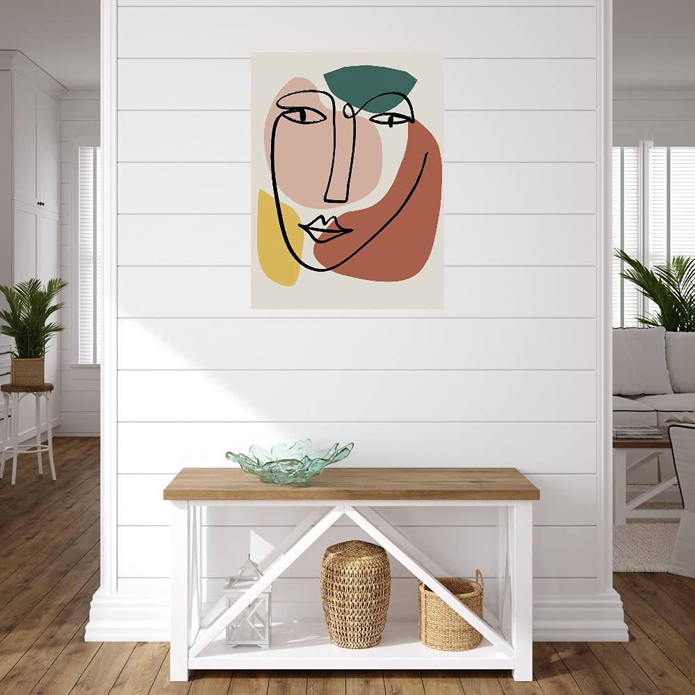 Nikki Chu Fine Art Canvas Wall Decor - Newstalgia Face Painting for Living Room, Bedroom, Office & More - Ready to Hang 24x32 Inches - Perfect for Home, Office & Commercial Spaces