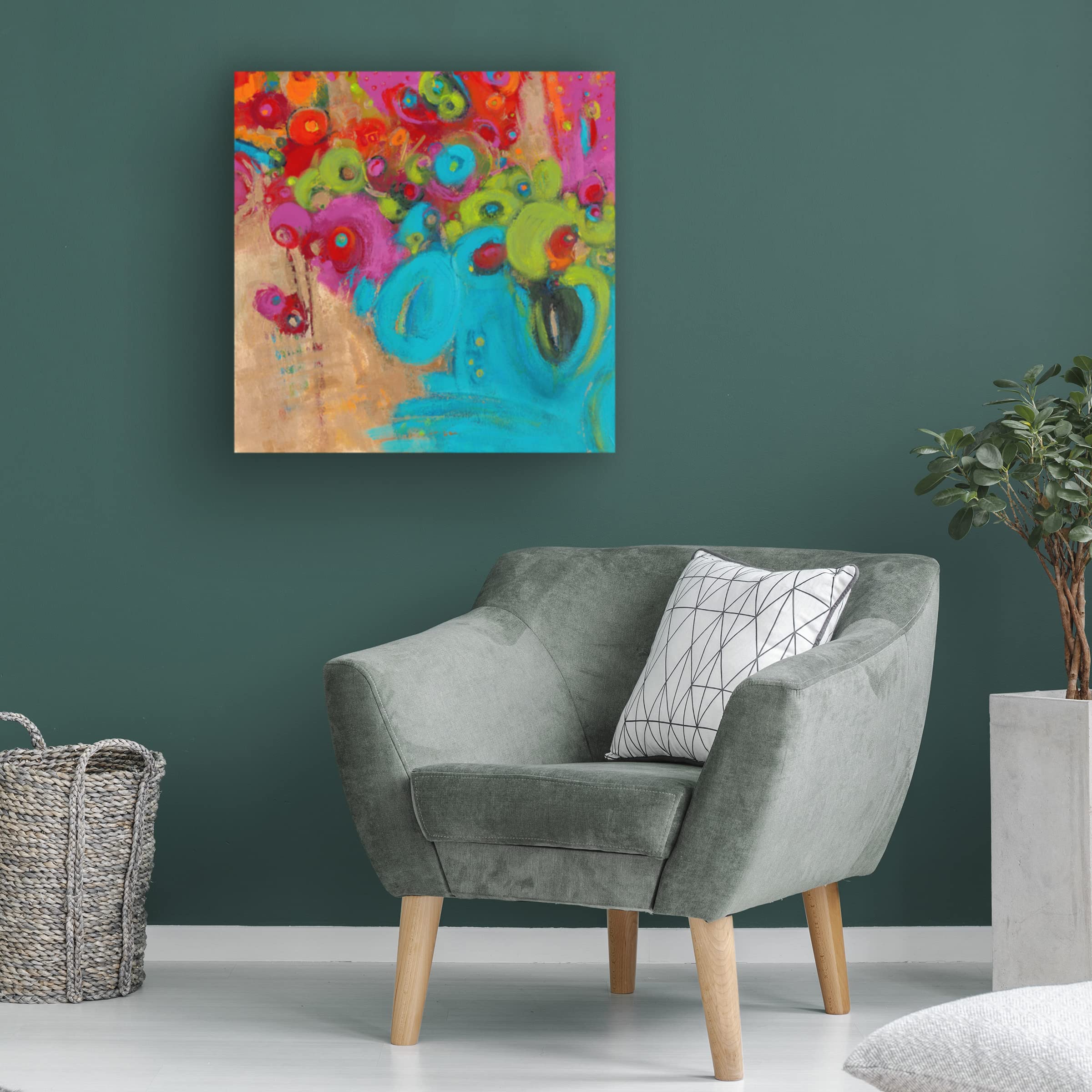 Trademark Fine Art 'Year of the Dragon II' Canvas Wall Art by Janet Bothne - Chinese Zodiac Dragon Painting for Home & Office Decor