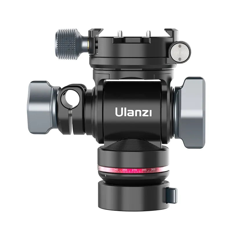 Ulanzi U 190 Pro Fluid Video Head Tripod Mount - Professional 360° Smooth Pan/Tilt Head for DSLR Cameras, Perfect for Vlogging, Travel Filming & YouTube Content Creation