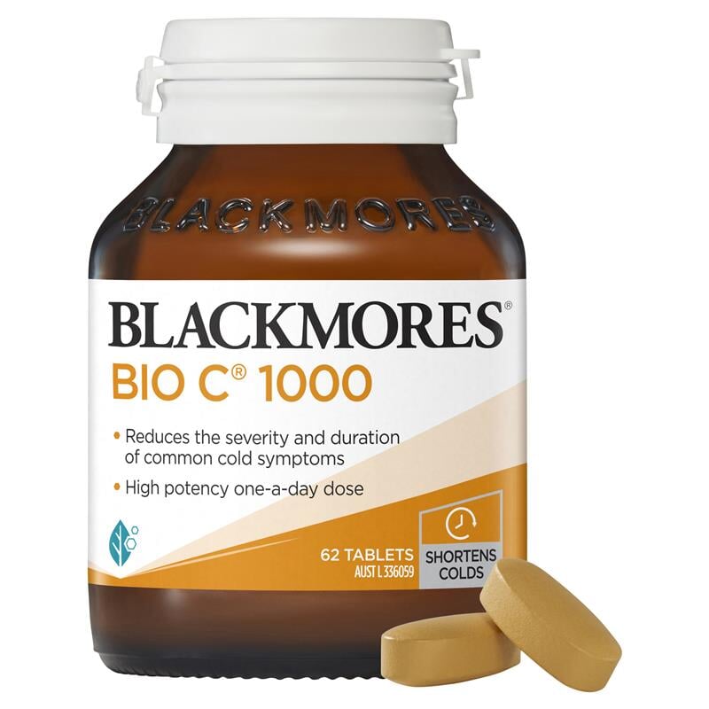 Blackmores Bio C 1000mg Vitamin C Supplement - Immune Support, Antioxidant Boost for Adults - Perfect for Cold Season & Daily Wellness
