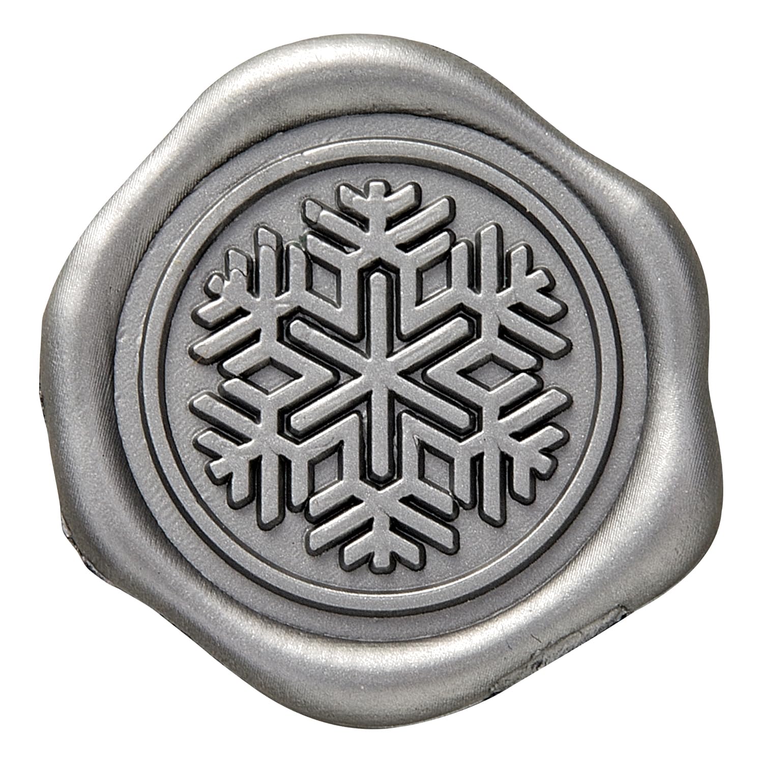 Snowflake Christmas Wax Seal Stickers - 25 Self-Adhesive Envelope Seals for Holiday Cards, Gift Wrapping & Scrapbooking - Festive Winter Decorations for Letters, Invitations & DIY Crafts