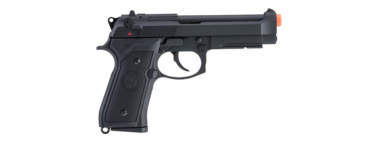 KJW Full Metal M9A1 CO2 Gas Blowback Airsoft Pistol - Black | Realistic Replica for Training & Tactical Games | Perfect for Airsoft Battles, Military Simulation & Target Practice