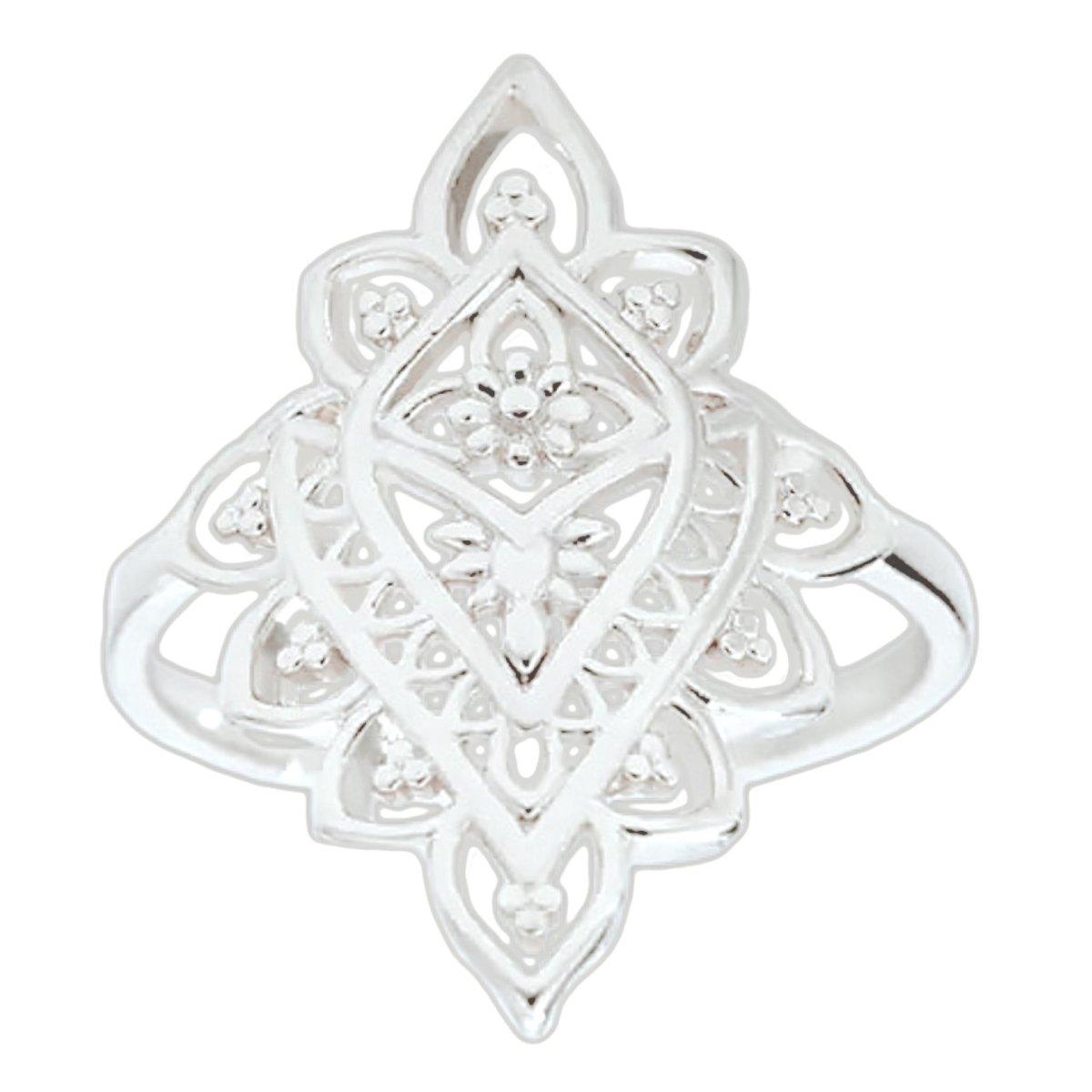 Laihas Prestige Maisie Sterling Silver Boho Ring for Women - Handmade 925 Silver Bohemian Stackable Ring - Perfect for Everyday Wear, Layering & Boho Fashion