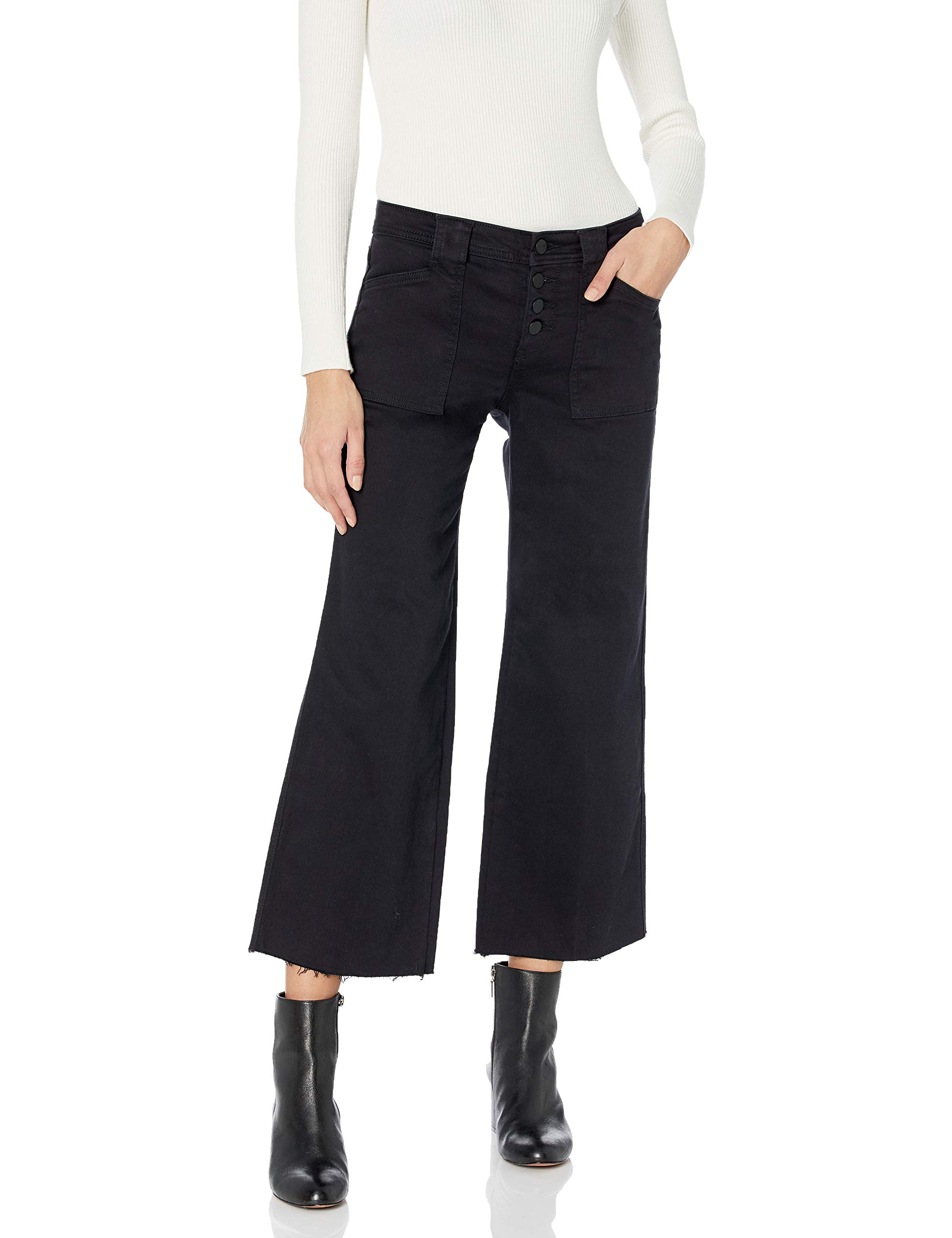 NYDJ Women's Teresa High Waist Wide Leg Ankle Jeans - Comfortable Stretch Denim Pants for Casual Wear & Office Outfits