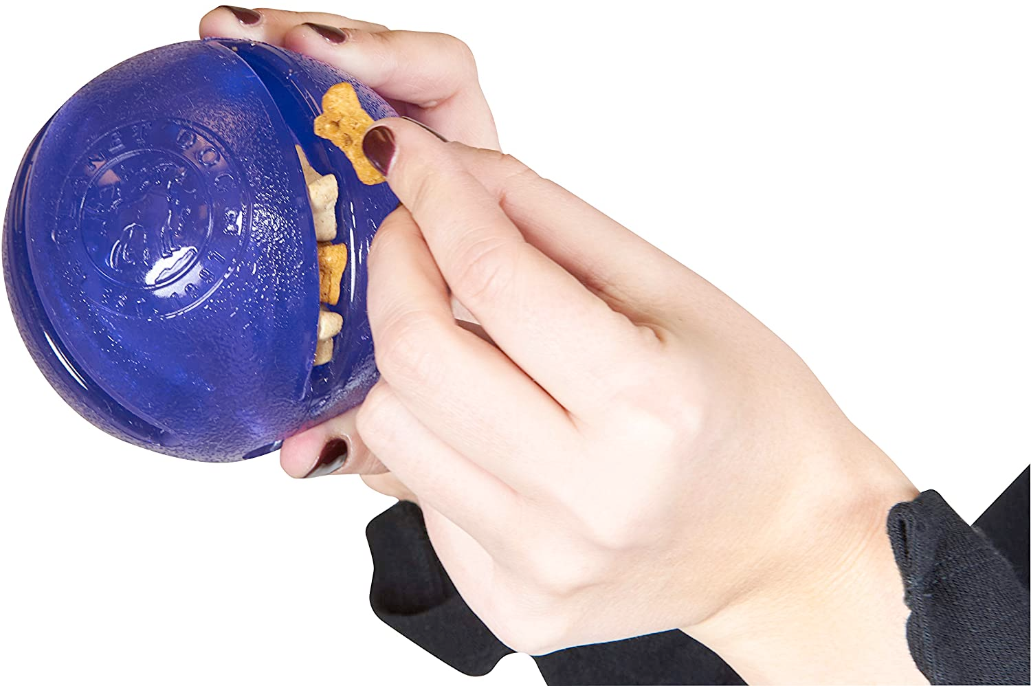 Interactive Treat Dispensing Dog Toy - Orbee Tuff Ball in Royal Blue | Durable Chew Toy for Large & Small Dogs | Perfect for Training, Playtime & Mental Stimulation