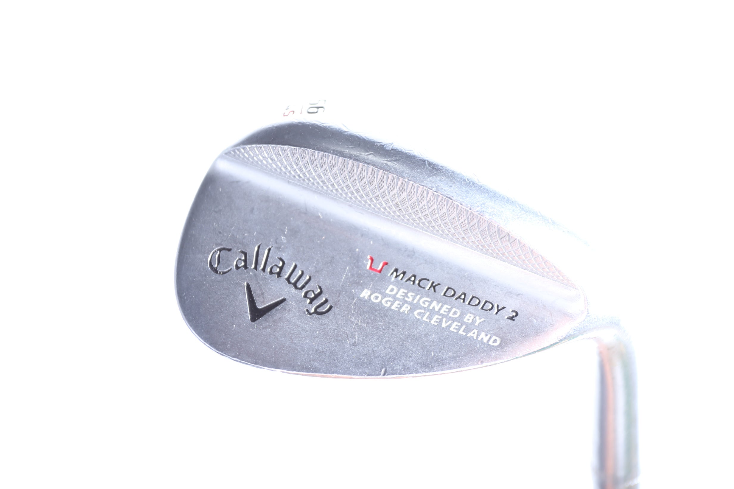 Used Callaway Mack Daddy 2 Chrome Sand Wedge - Right Handed 56° Wedge with Regular Plus Flex - Perfect for Golfers Seeking Precision Short Game Performance