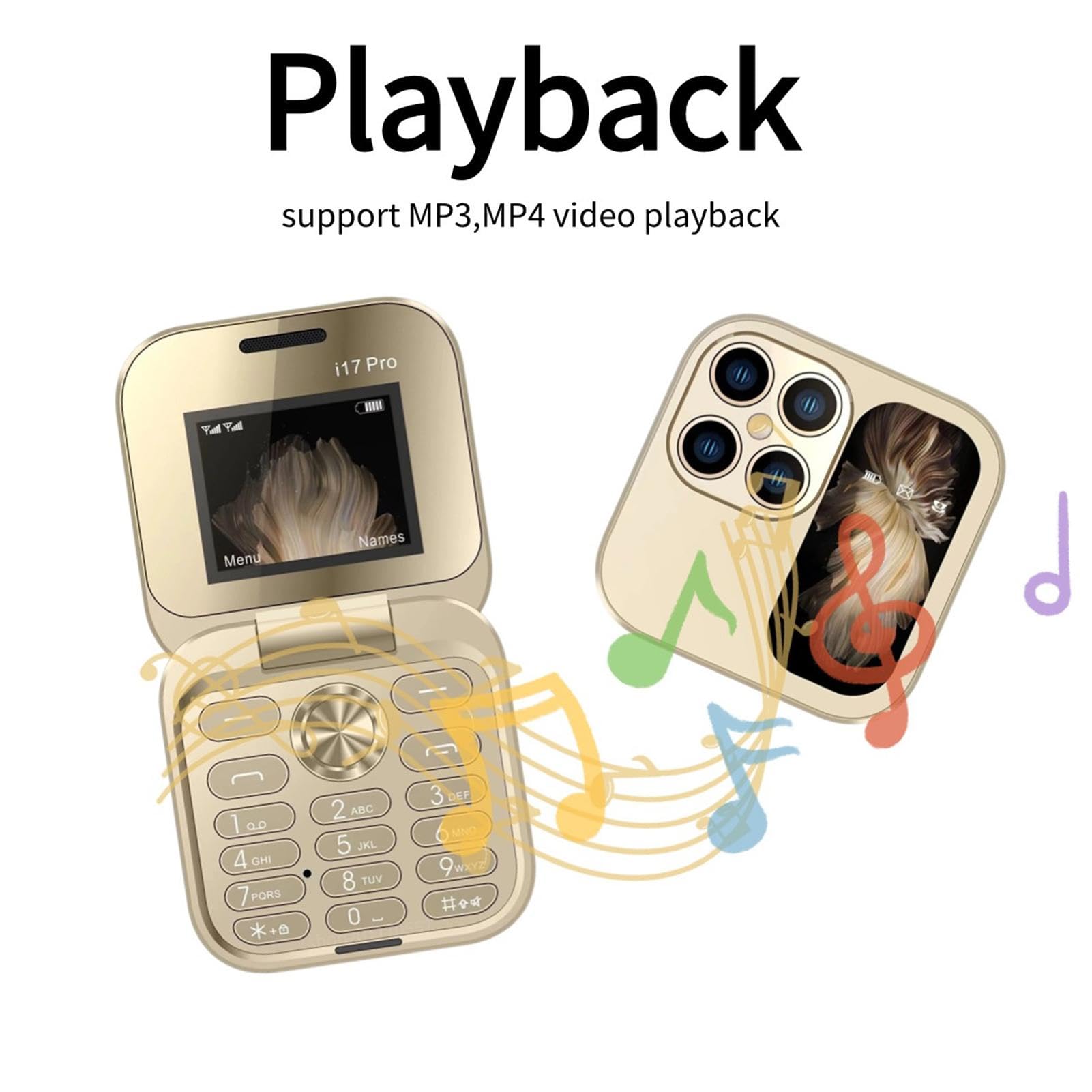 Senior-Friendly Flip Phone - Easy-to-Use Mobile for Elderly with Large Buttons & Hearing Aid Compatibility | Perfect for Grandparents, Emergency Calls & Simple Communication