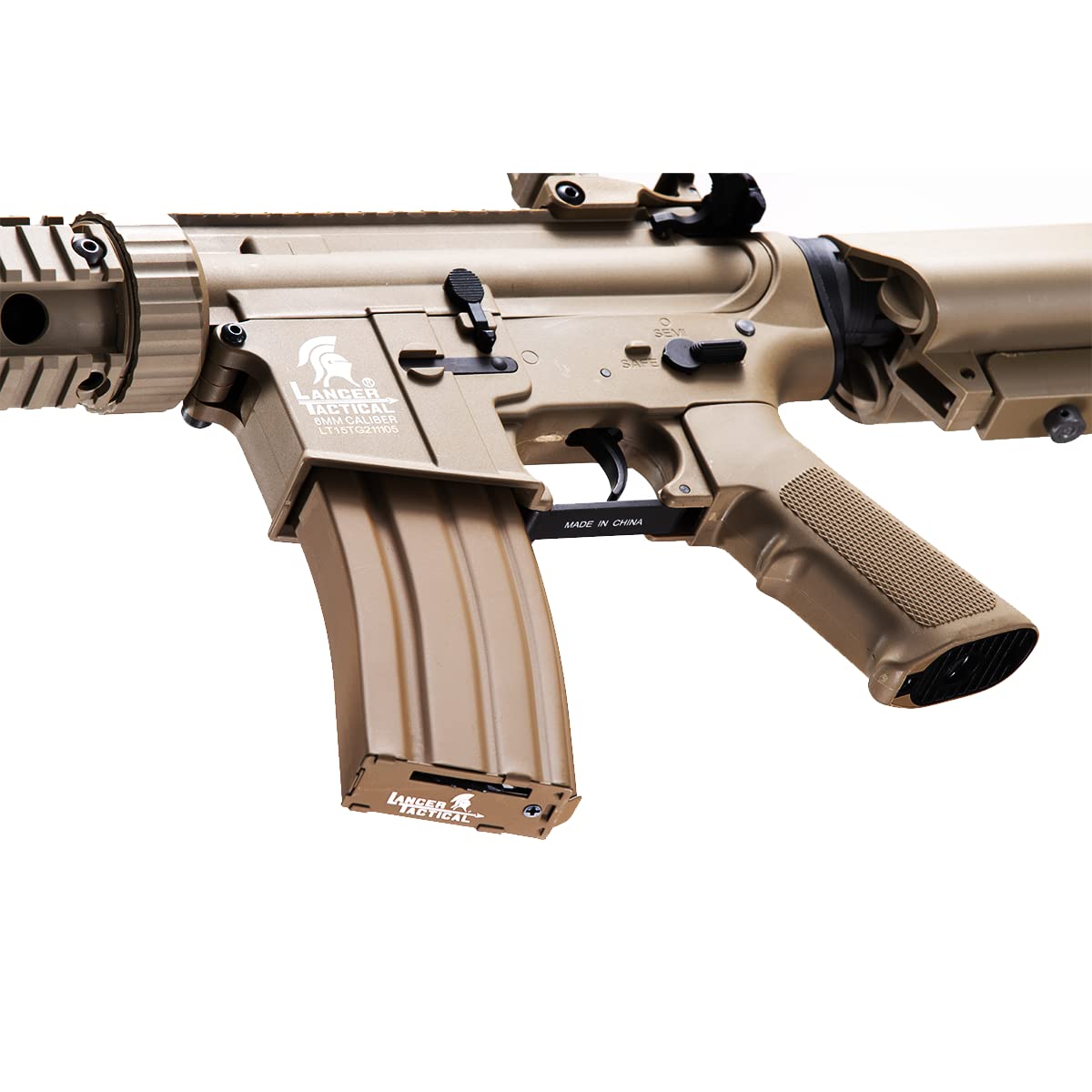 Lancer Tactical Gen 2 M4 Airsoft Rifle - Durable Polymer AEG with Full/Semi-Auto, Picatinny Rail | Includes 0.20g BBS, Battery & Charger | Perfect for Airsoft Battles, Tactical Training & Outdoor Shooting Games