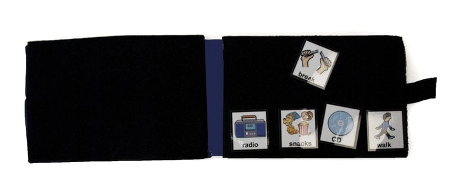 Interactive Communication Tote Bag with Fabric Pages - Portable AAC Tool for Nonverbal Autism, Special Needs & Speech Therapy - Ideal for Home, School & Travel Use