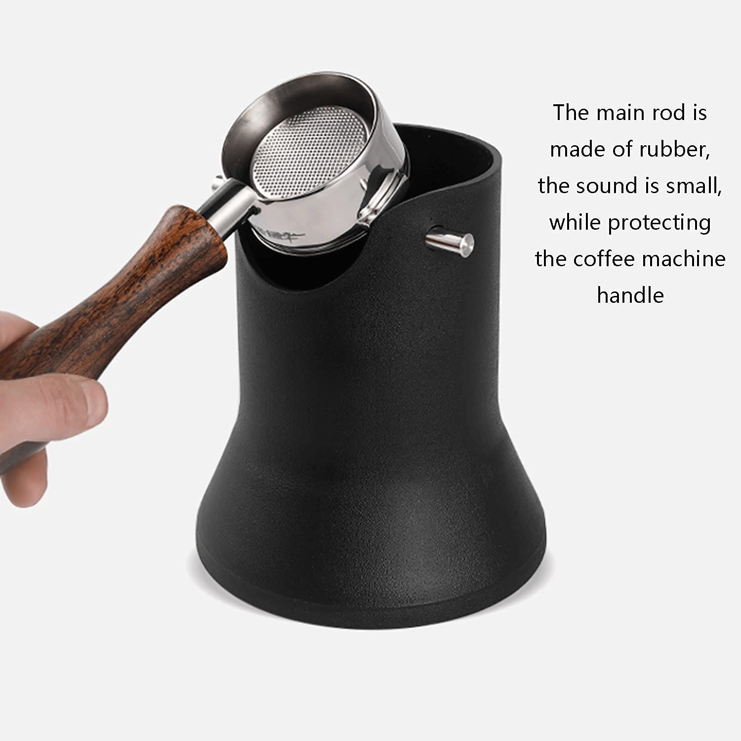 Stainless Steel Coffee Knock Box - Anti-Slip Espresso Grounds Bin for Home & Cafe Use | Durable Coffee Grind Dump Container | Perfect for Baristas & Coffee Lovers (Kitchen, Coffee Station, Commercial Use)