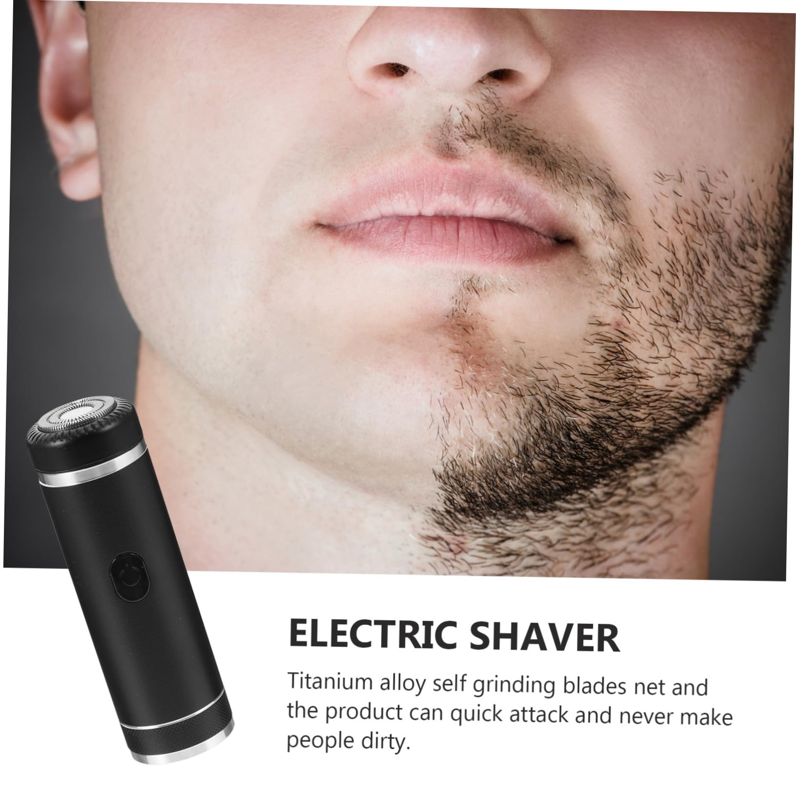 Men's Electric Razor Trimmer - Portable Foil Shaver for Travel & Bikini Grooming