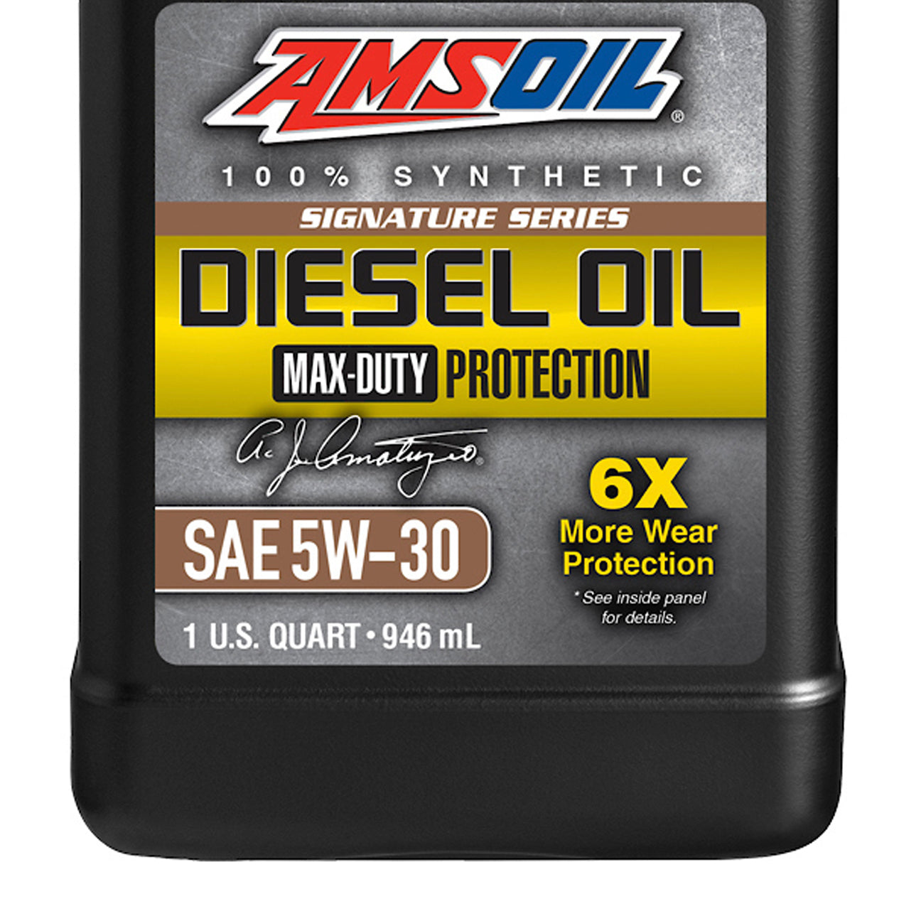 AMSOIL 100% Synthetic Signature Series Diesel Oil 5W30 1 Quart - Heavy Duty Engine Protection for Trucks, SUVs & Diesel Vehicles - Ideal for Extreme Temperatures & Towing